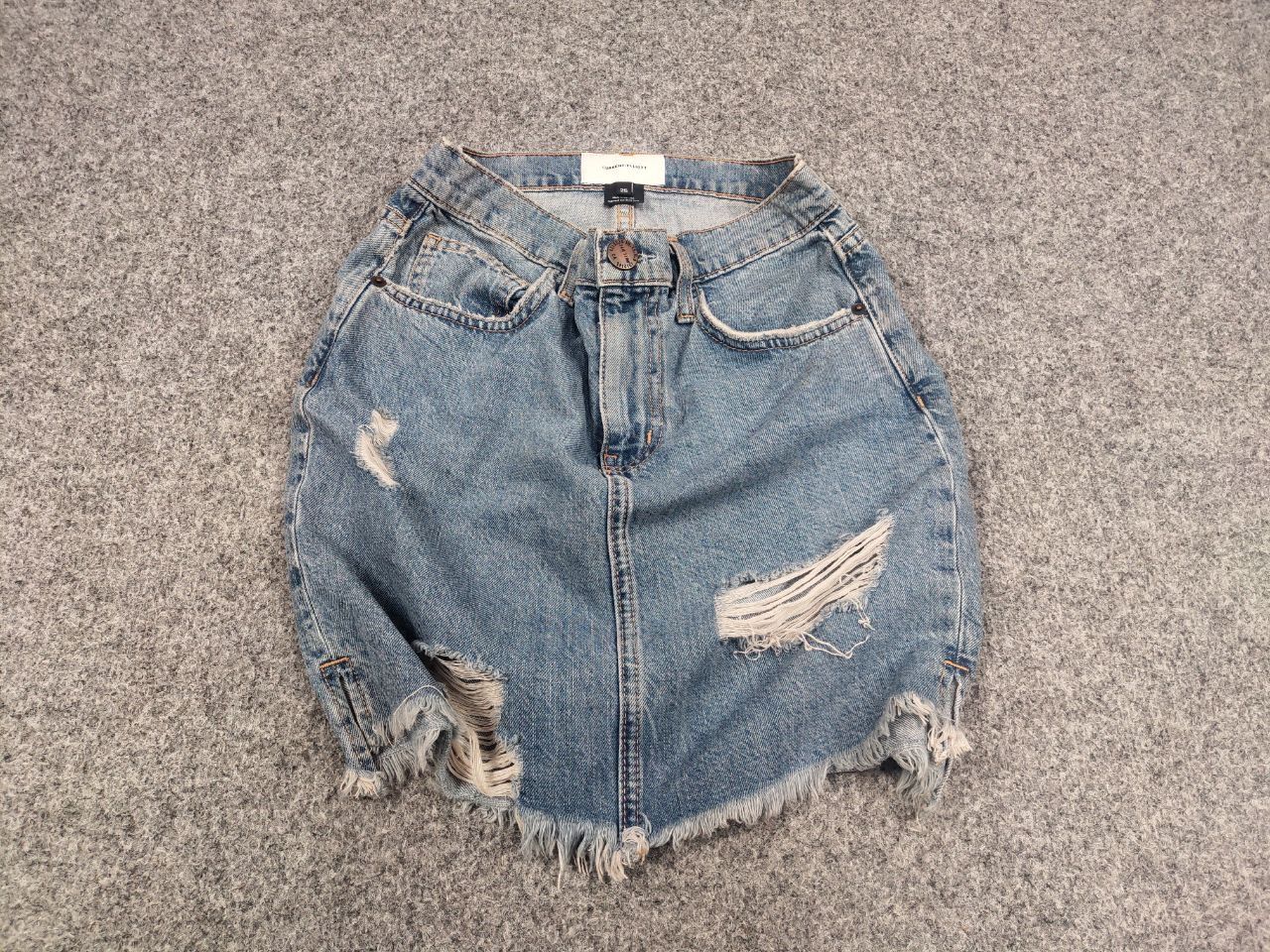 Current/Elliot Current Elliott Design mini Distressed denim Blue Skirt Size 25" / US 0 / IT 36 - 3 Thumbnail
