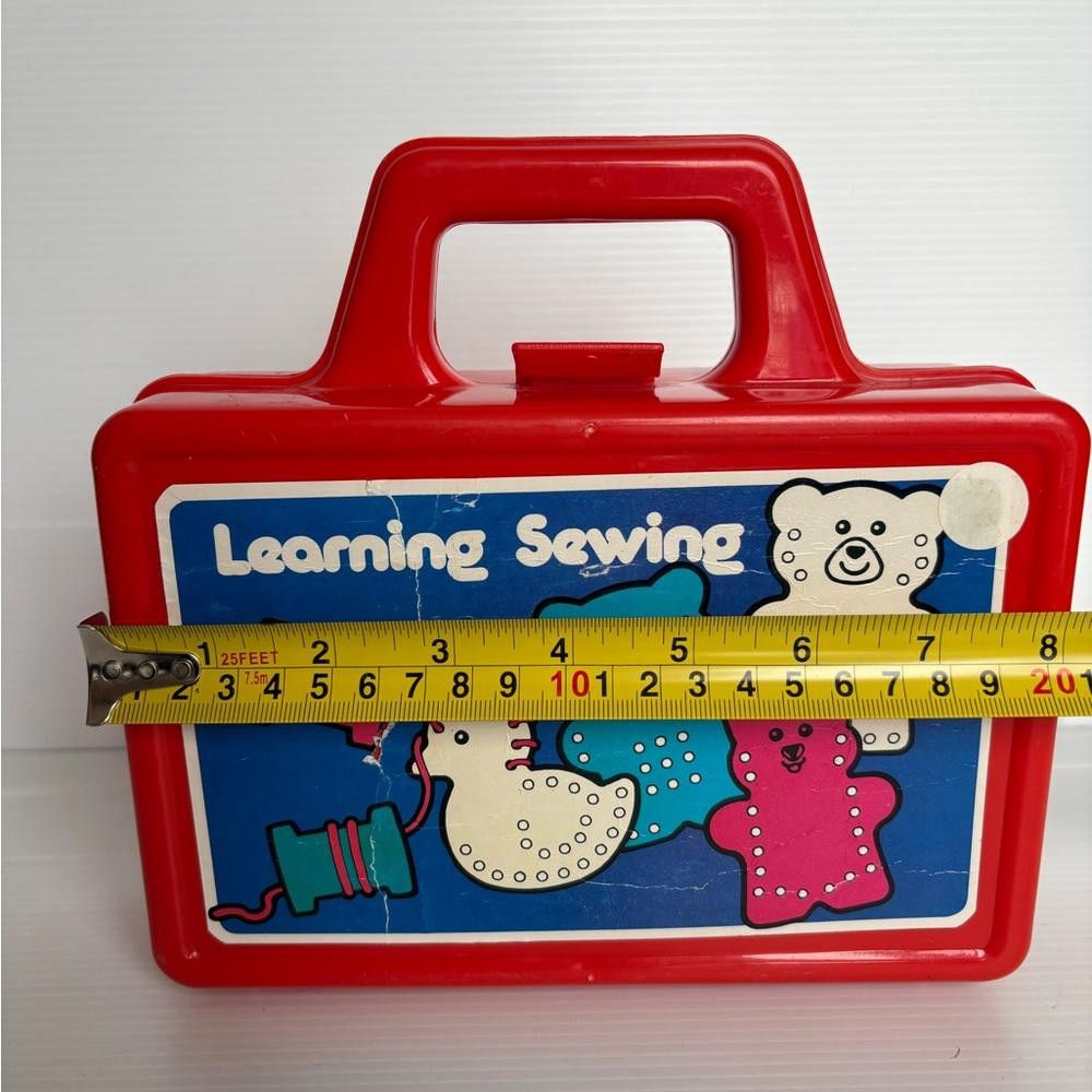 Designer Vintage The Eagle School "Learning Sewing" Lacing Toy Size ONE SIZE - 5 Thumbnail