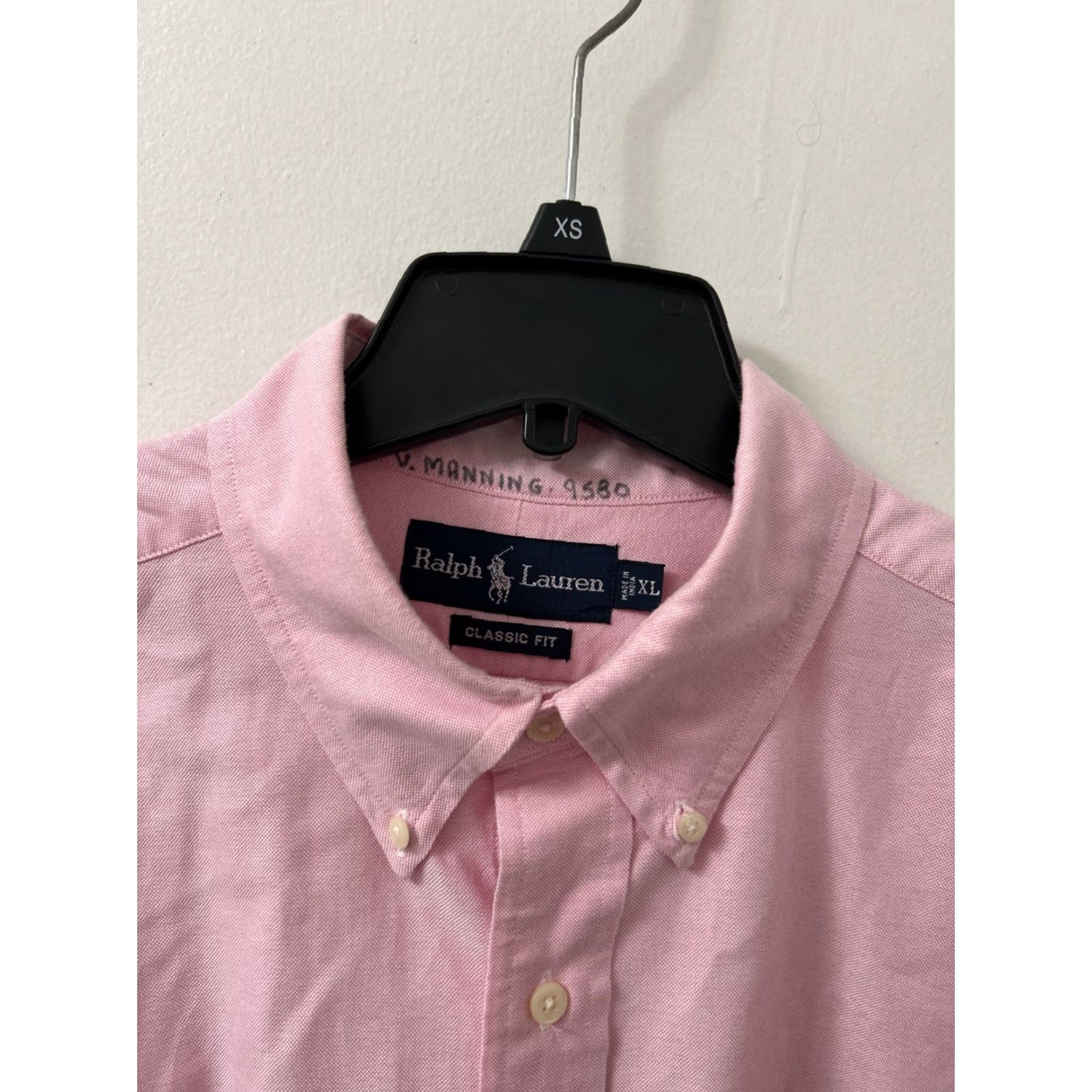 Ralph Lauren VINTAGE Ralph Lauren Shirt Mens XL Pink Oxford Button-Down L/S Classic Fold-Over Pockets Size US XL / EU 56 / 4 - 5 Thumbnail