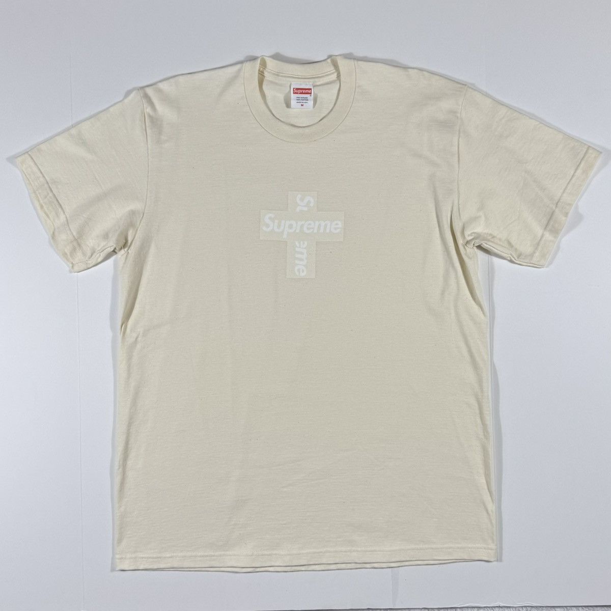 Supreme Supreme Cross Logo Box Tee ‘Natural’ Medium Size US M / EU 48-50 / 2 - 1 Thumbnail