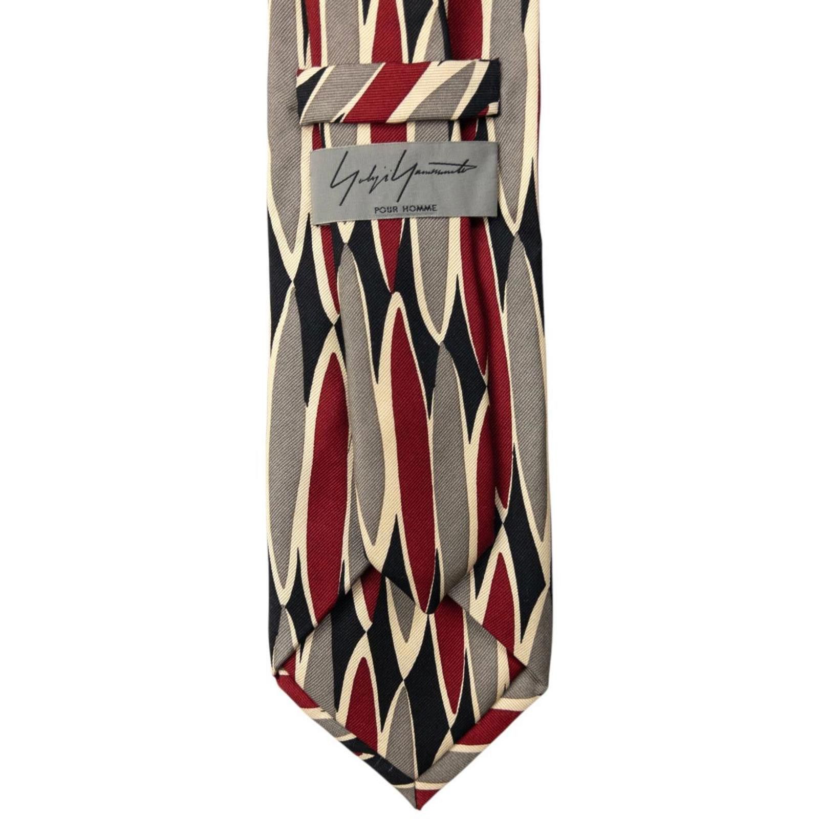 Yohji Yamamoto Vintage Yohji Yamamoto Silk Pattern Tie Size ONE SIZE - 6 Thumbnail