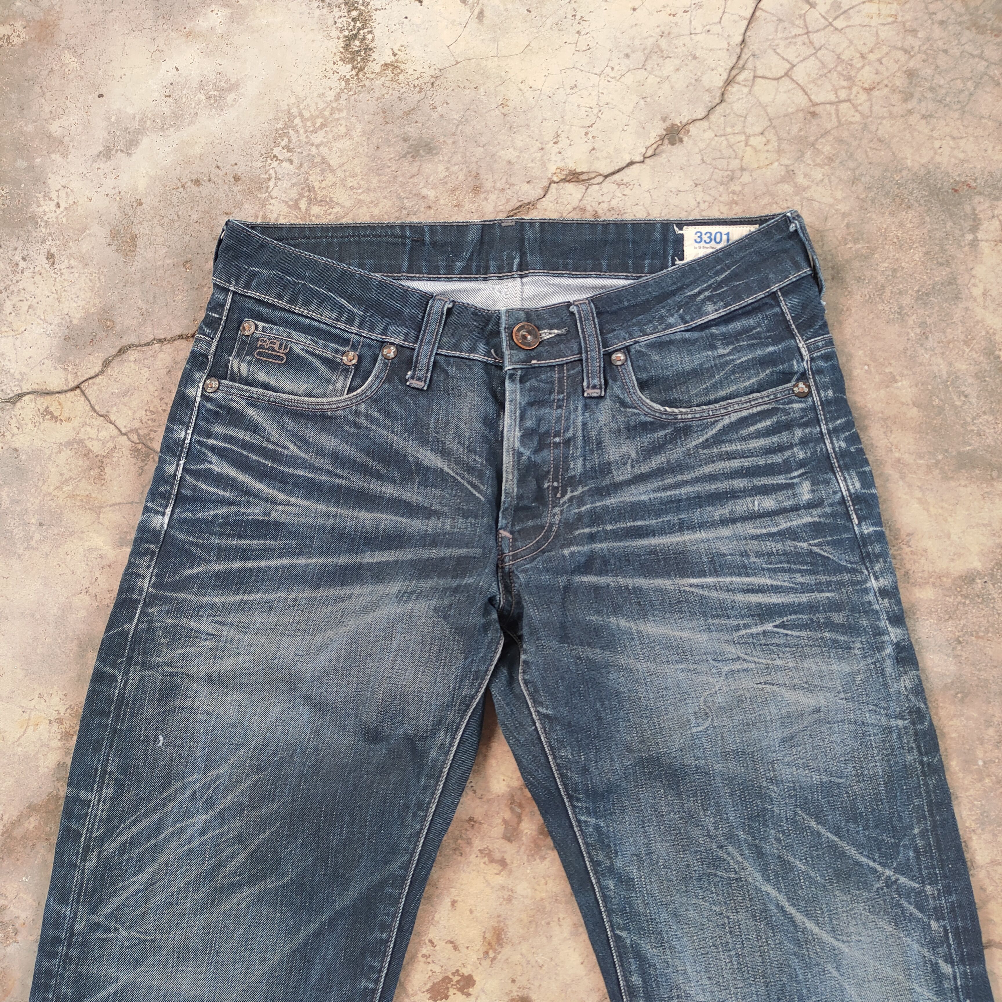 G-Star W31 VINTAGE G STAR FADED DISTRESSED SKINNY JEANS PANTS Size US 31 - 3 Thumbnail