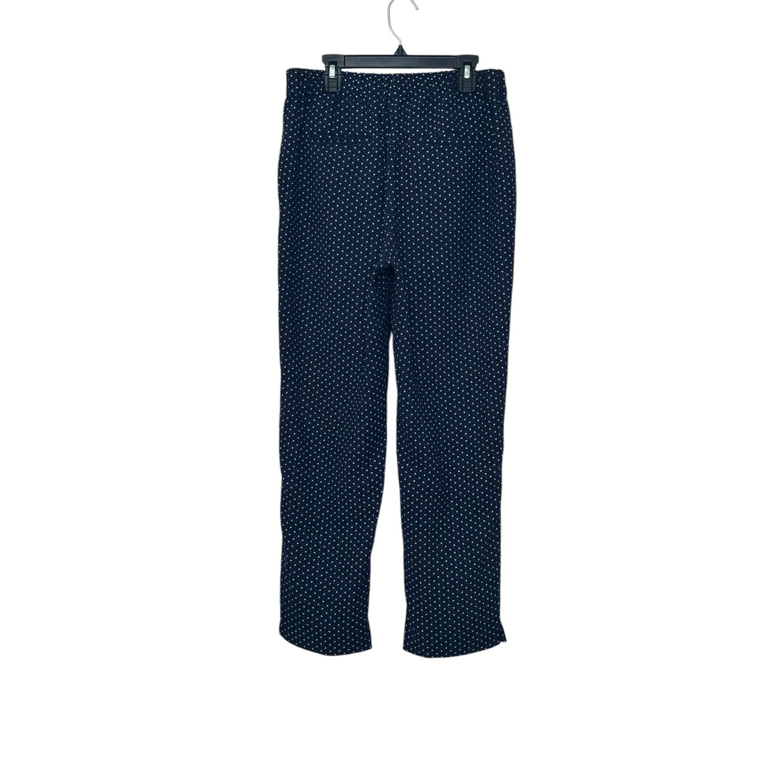 J.Crew J. Crew blue white elastic waist dress pants size 6 Size 28" / US 6 / IT 42 - 9 Thumbnail