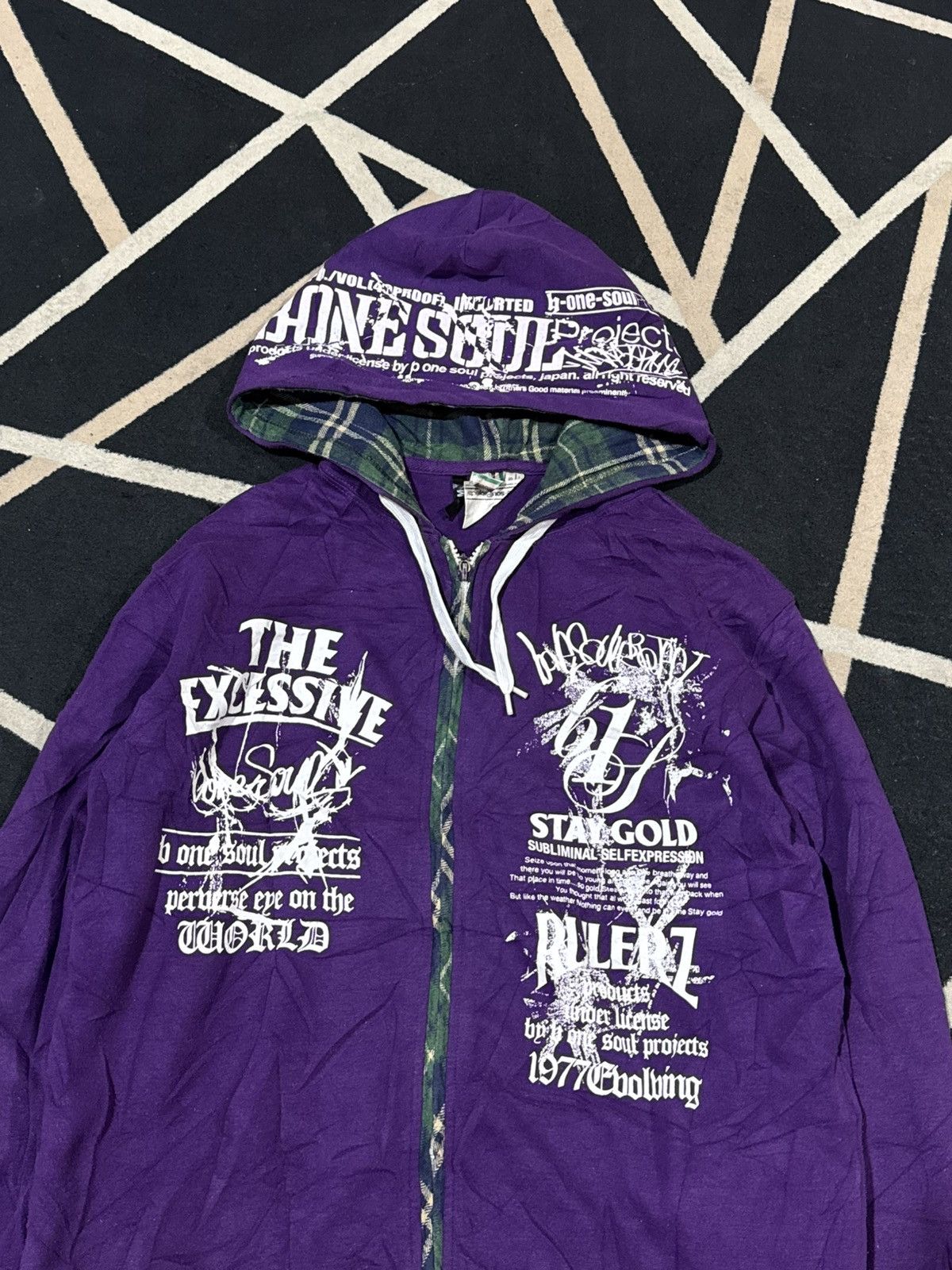In The Attic Crazy Poem Bonesoul Purple Hoodie Japanese Styled Size US M / EU 48-50 / 2 - 3 Thumbnail