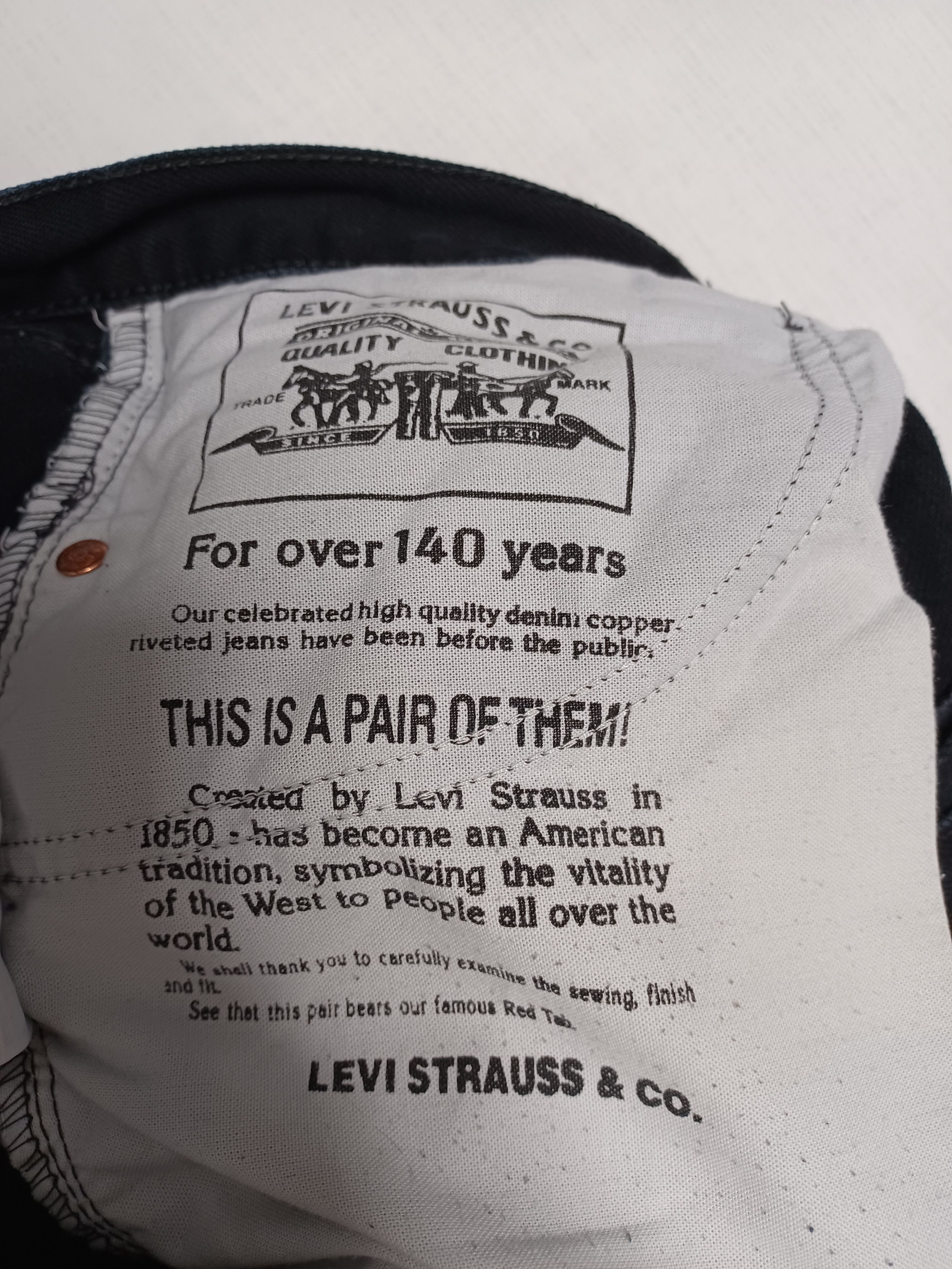 Levi's Vintage Clothing 521 LEVIS 90s VINTAGE BLACK HEAVY COTTON W36 L32 JEANS Size US 36 / EU 52 - 5 Thumbnail