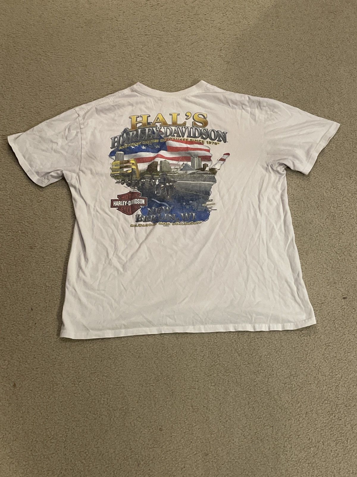 Harley Davidson Vintage Harley T-Shirt Size US XL / EU 56 / 4 - 4 Thumbnail