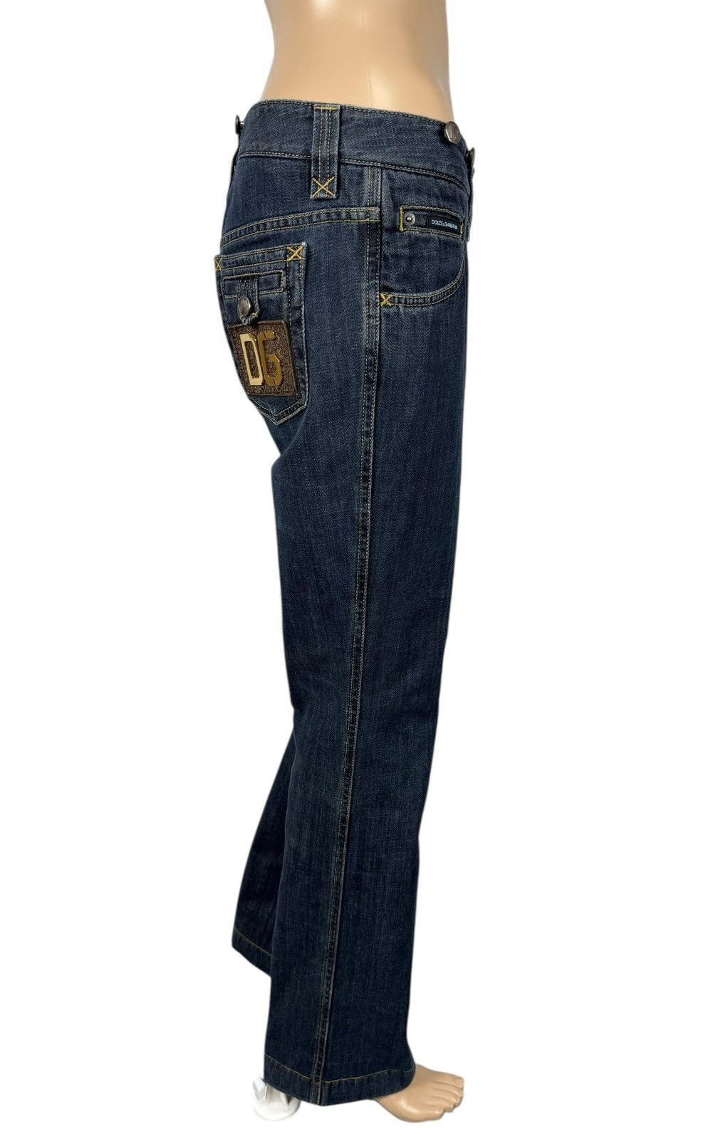 Dolce & Gabbana Dolce & Gabbana Vintage Jeans Bootcut Metal Logo Womens Size 40" / US 18 - 3 Thumbnail