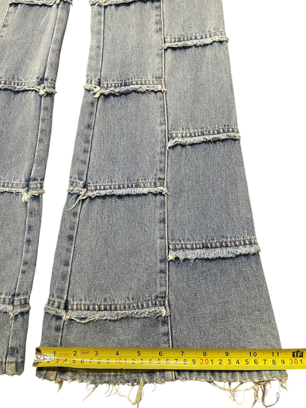 Hysteric Glamour Vintage Japanese Hagi Patchwork Hysteric Style Flared Jeans Size US 30 / EU 46 - 16 Thumbnail