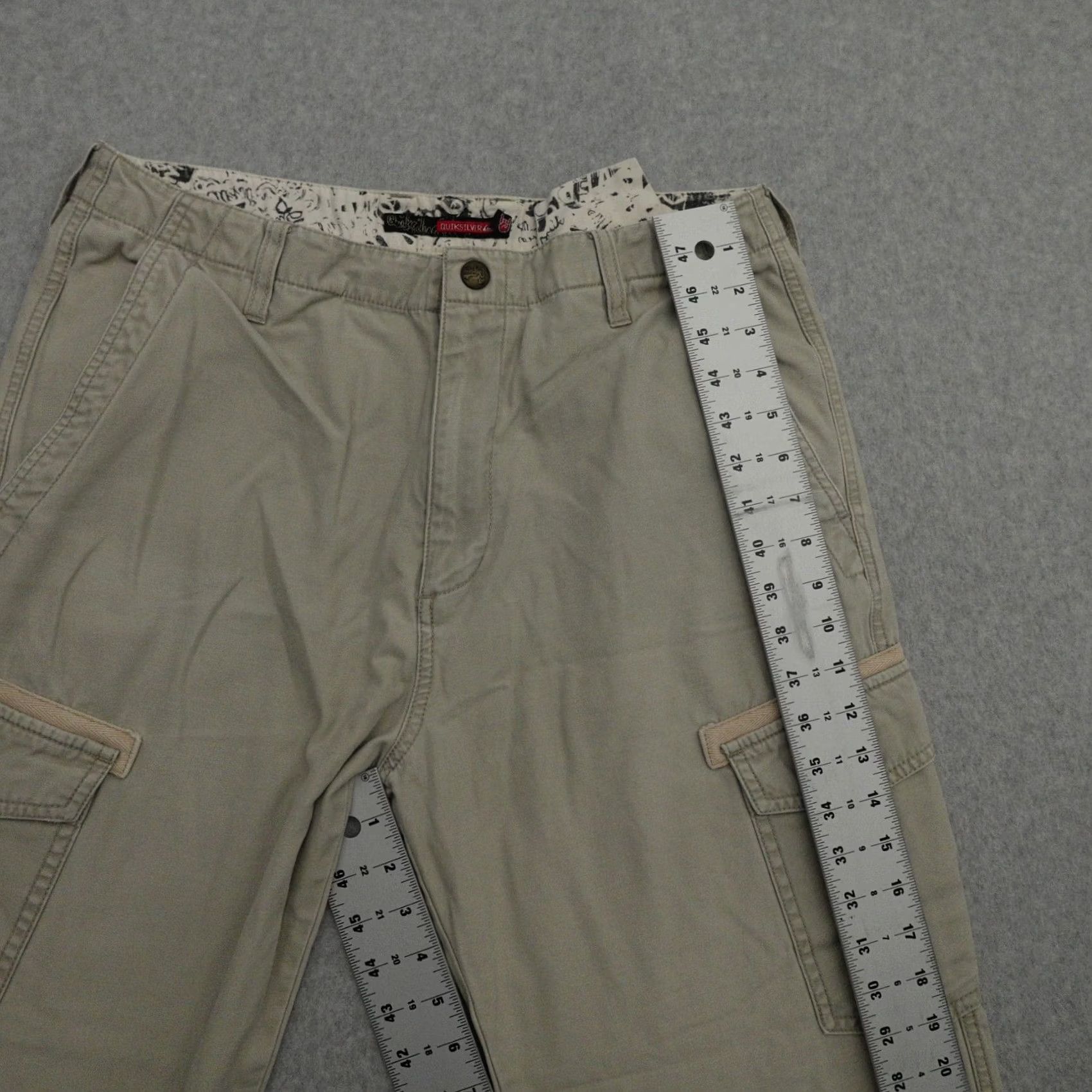 Quiksilver VTG 90s QUICKSILVER Mens 32 (32X26) Baggy Cargo Pants Carpenter Rave Skate Shirt Size US 32 / EU 48 - 5 Thumbnail
