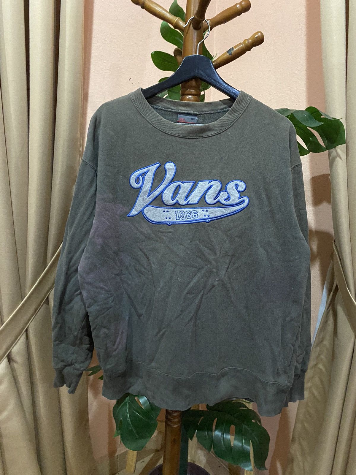 Vans VINTAGE VANS 1966 SWEATSHIRT – OLIVE GREEN SIZE LARGE Size US L / EU 52-54 / 3 - 1 Thumbnail