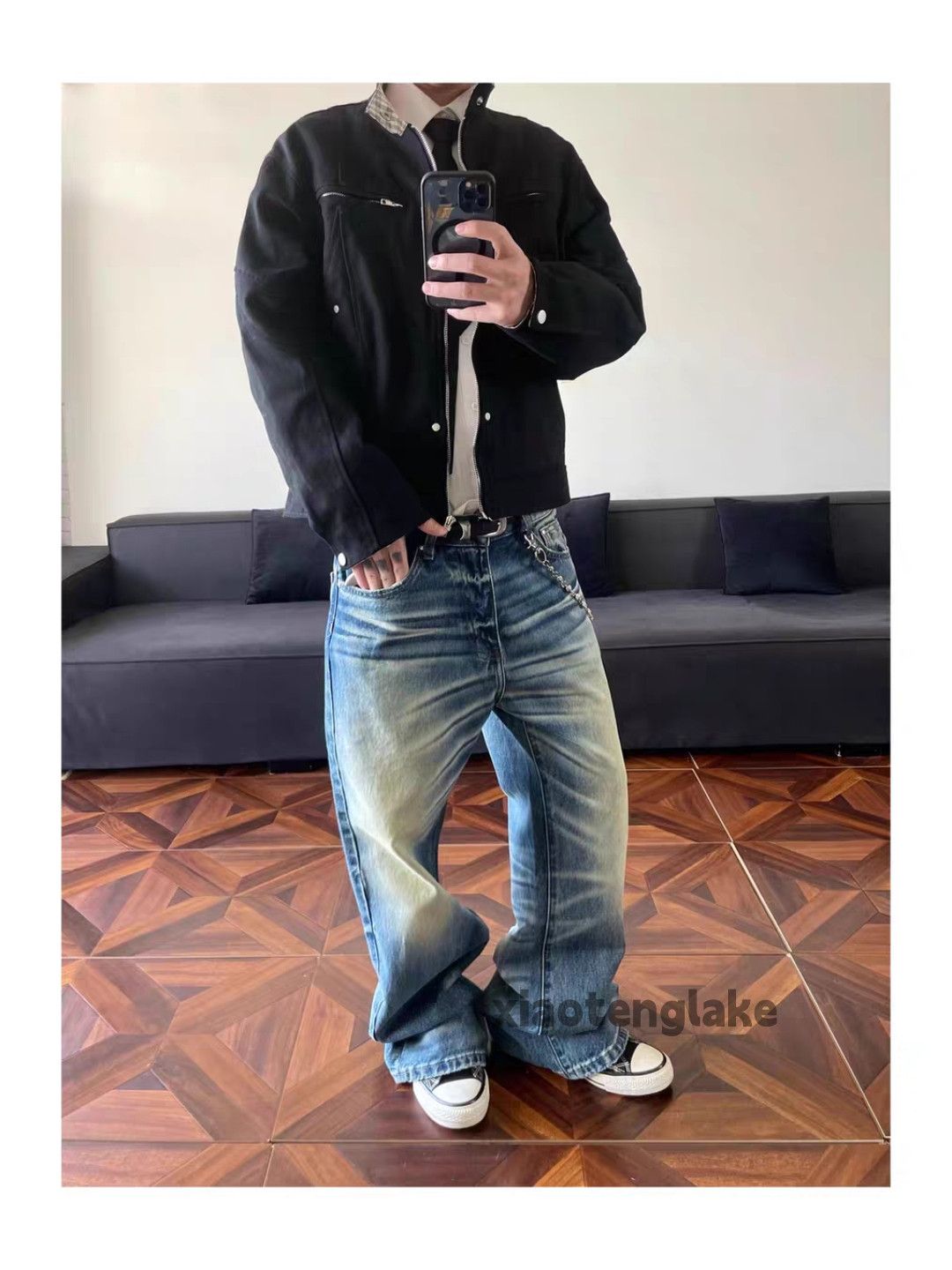 Jean xtl vintage washed faded cleanfit yuppie bootcut jeans Size US 36 / EU 52 - 1 Thumbnail