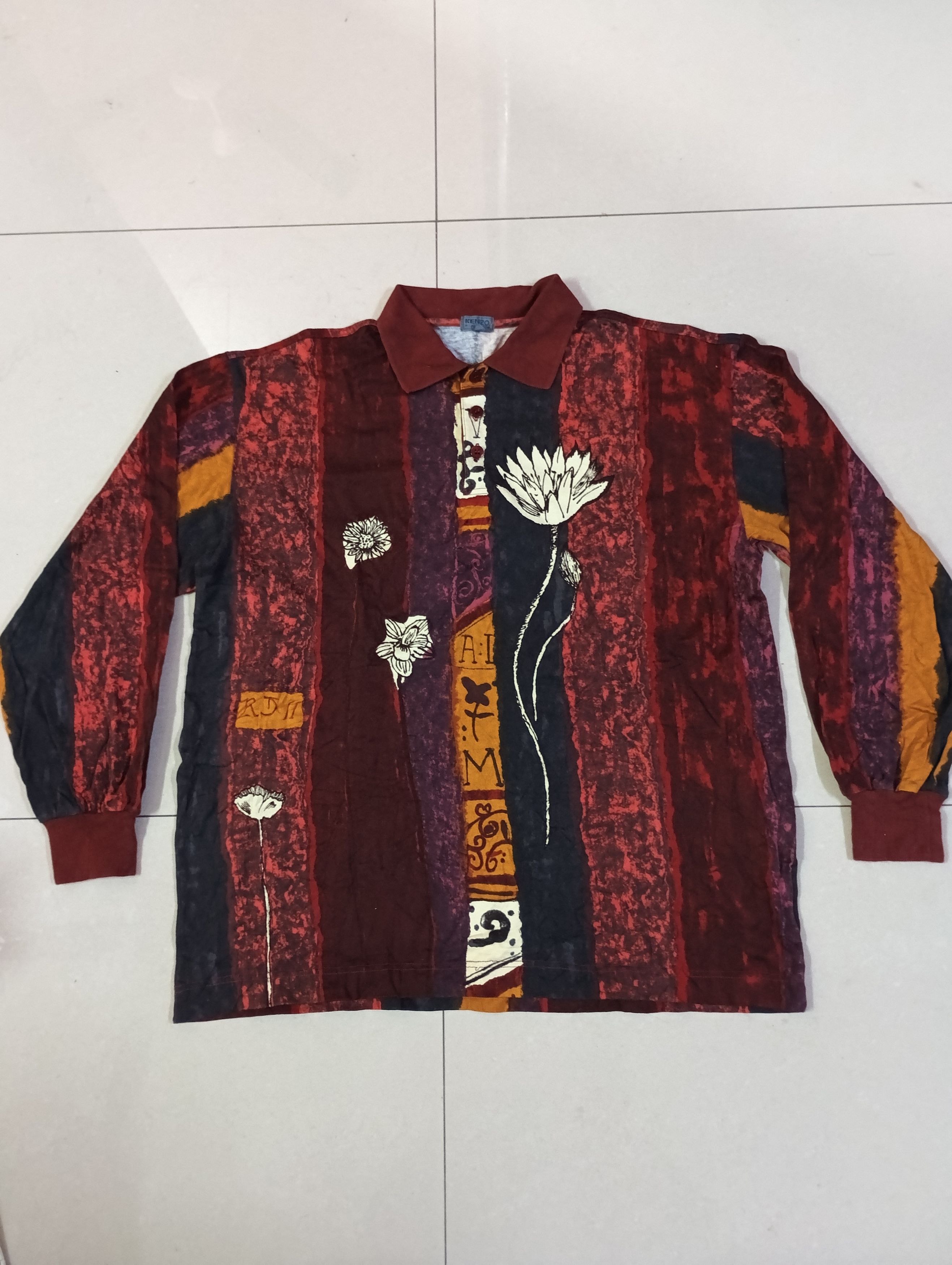 Kenzo × Vintage Vintage kenzo Paris art design tees Size US L / EU 52-54 / 3 - 1 Thumbnail