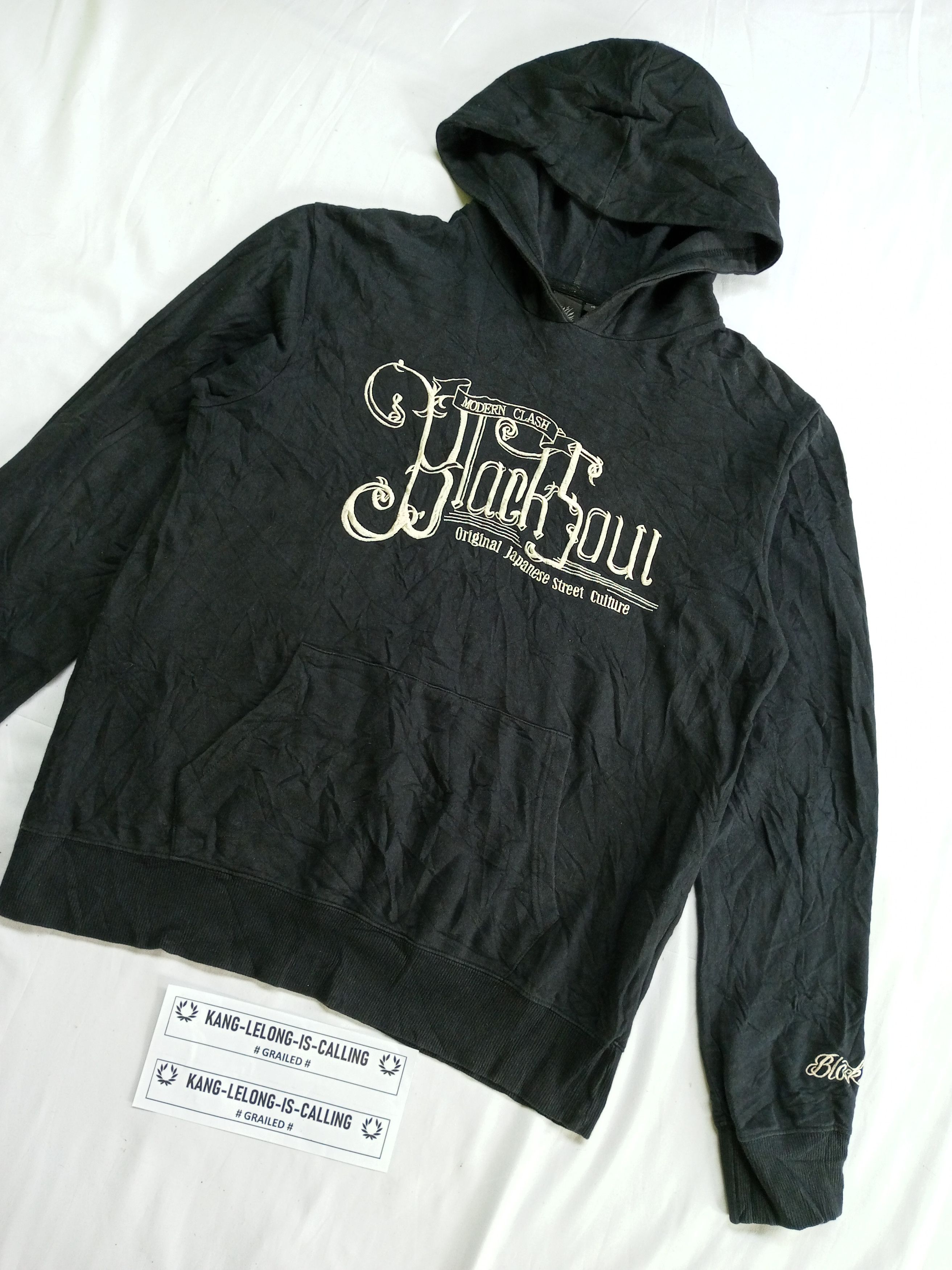 Japanese Brand Oniarai BLACK SOUL Embroidery Poem Japanesebrand Hoodie Size US M / EU 48-50 / 2 - 3 Thumbnail