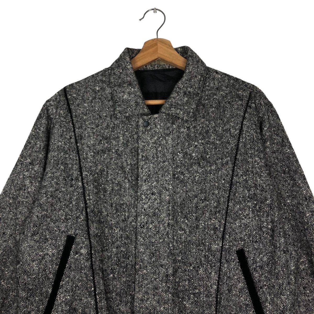 Japanese Brand 🔥90’s Herringbone Wool Bomber Jacket Cimuka Issey Miyake Size US M / EU 48-50 / 2 - 3 Thumbnail