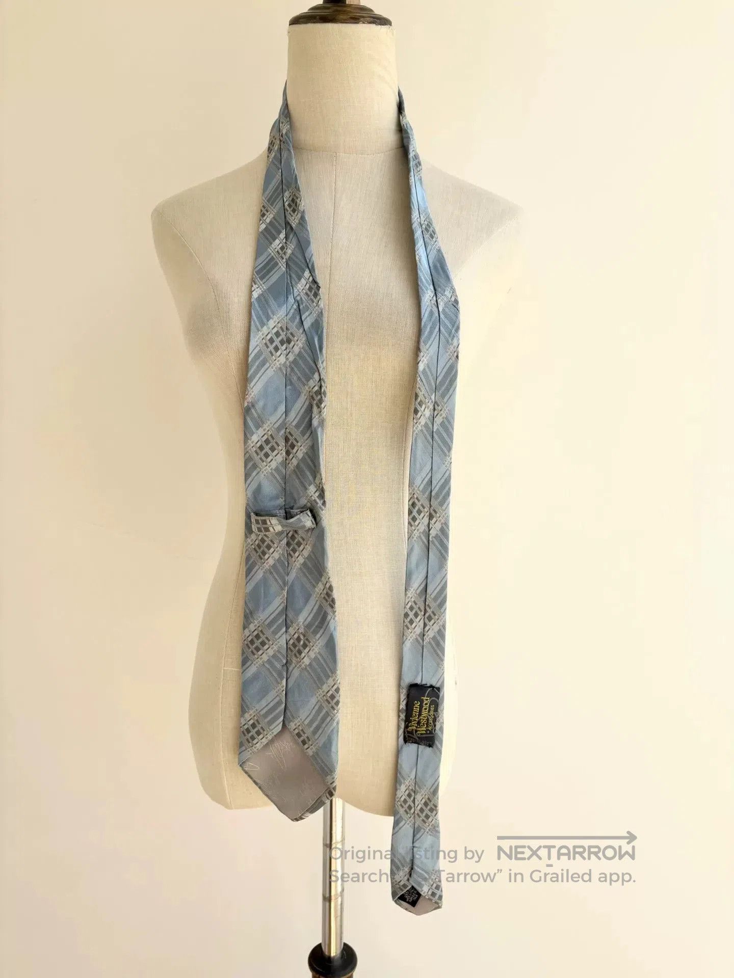 Vivienne Westwood vivienne westwood blue striped necktie. Size ONE SIZE - 4 Thumbnail