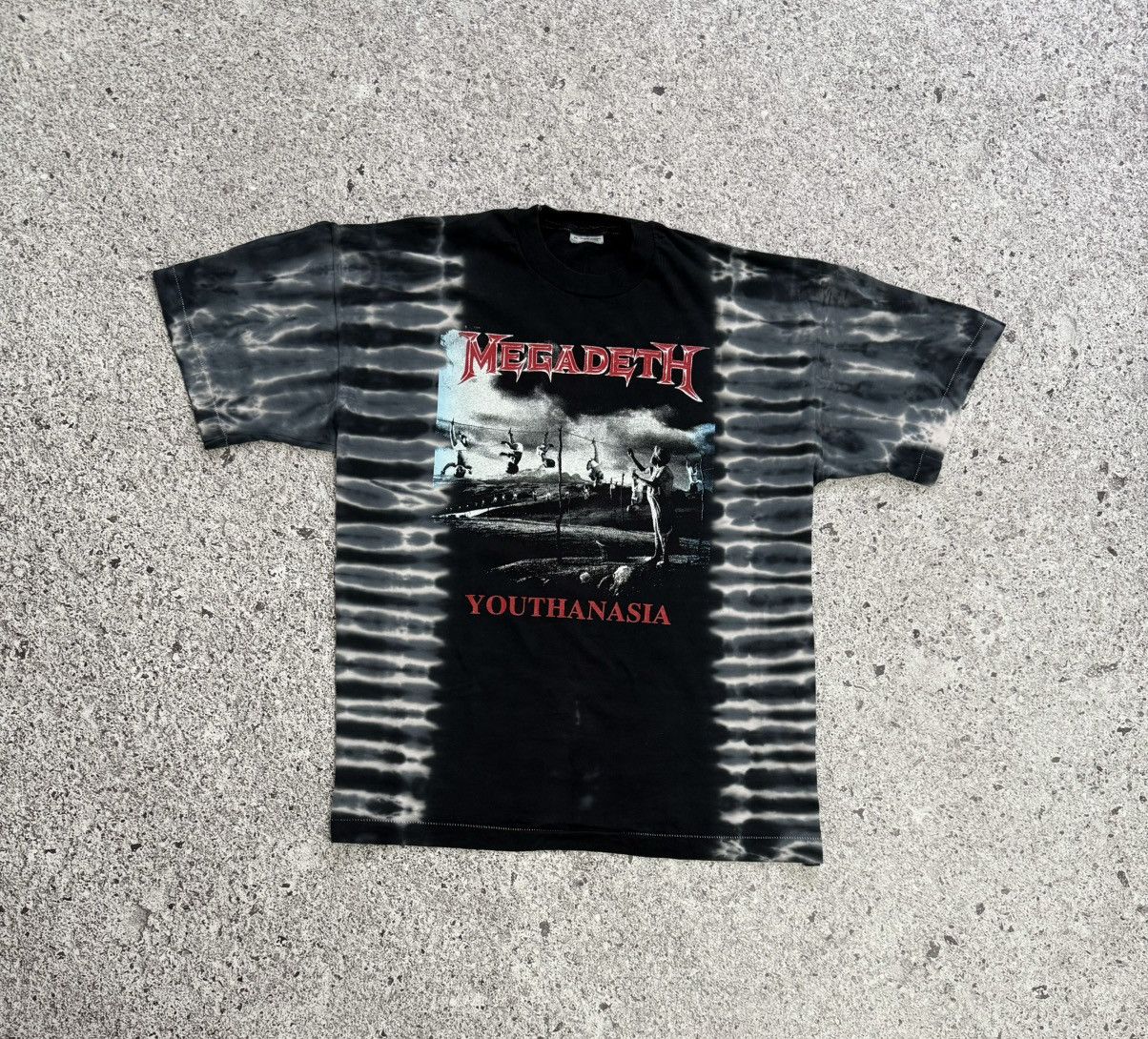 Band Tees × Vintage Vintage 1994 Megadeth Youthanasia Rock Band Retro T-Shirt Size US XL / EU 56 / 4 - 2 Thumbnail