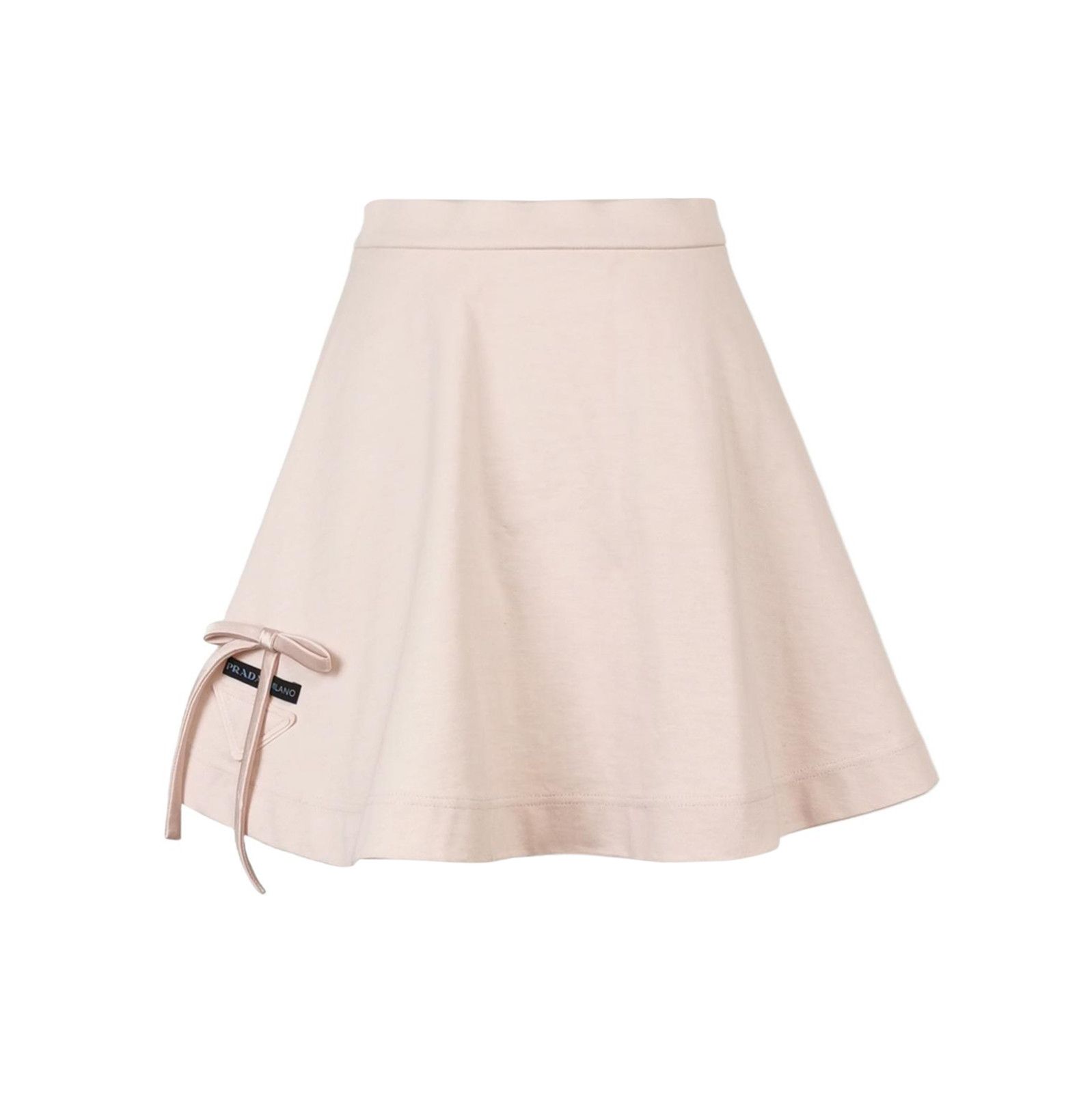 Prada Prada Logo Bow Detail Cotton Midi Skirt 0089 Size 38" / US 16 / IT 52 - 1 Thumbnail