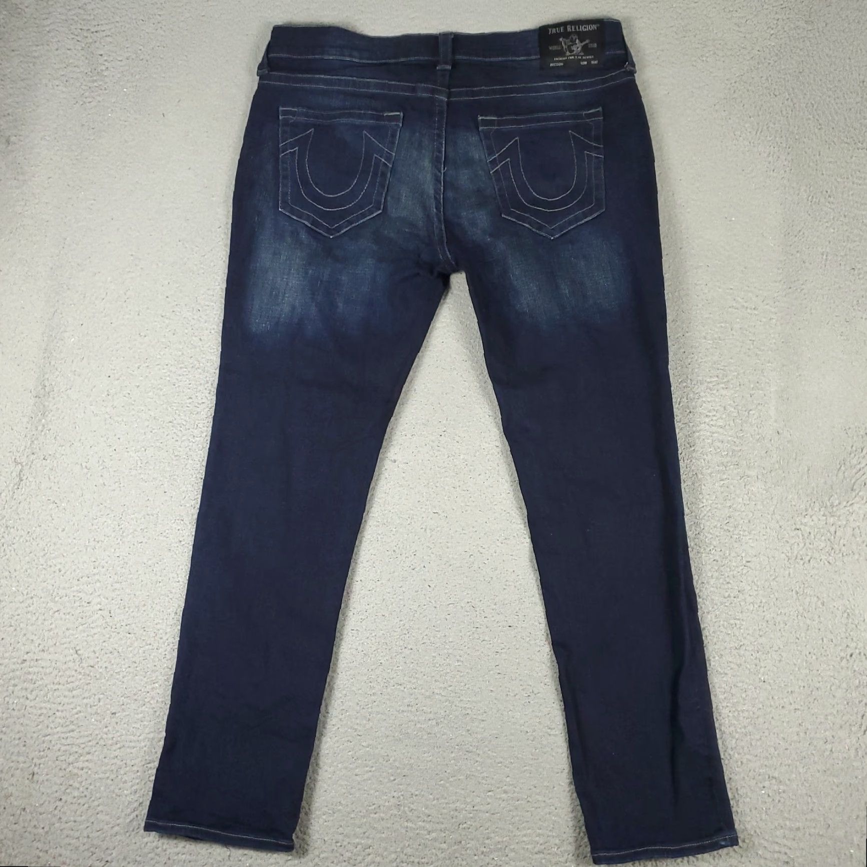 True Religion True Religion Jeans Mens 38x32 Blue Rocco Relaxed Skinny Pants Size US 38 / EU 54 - 7 Thumbnail