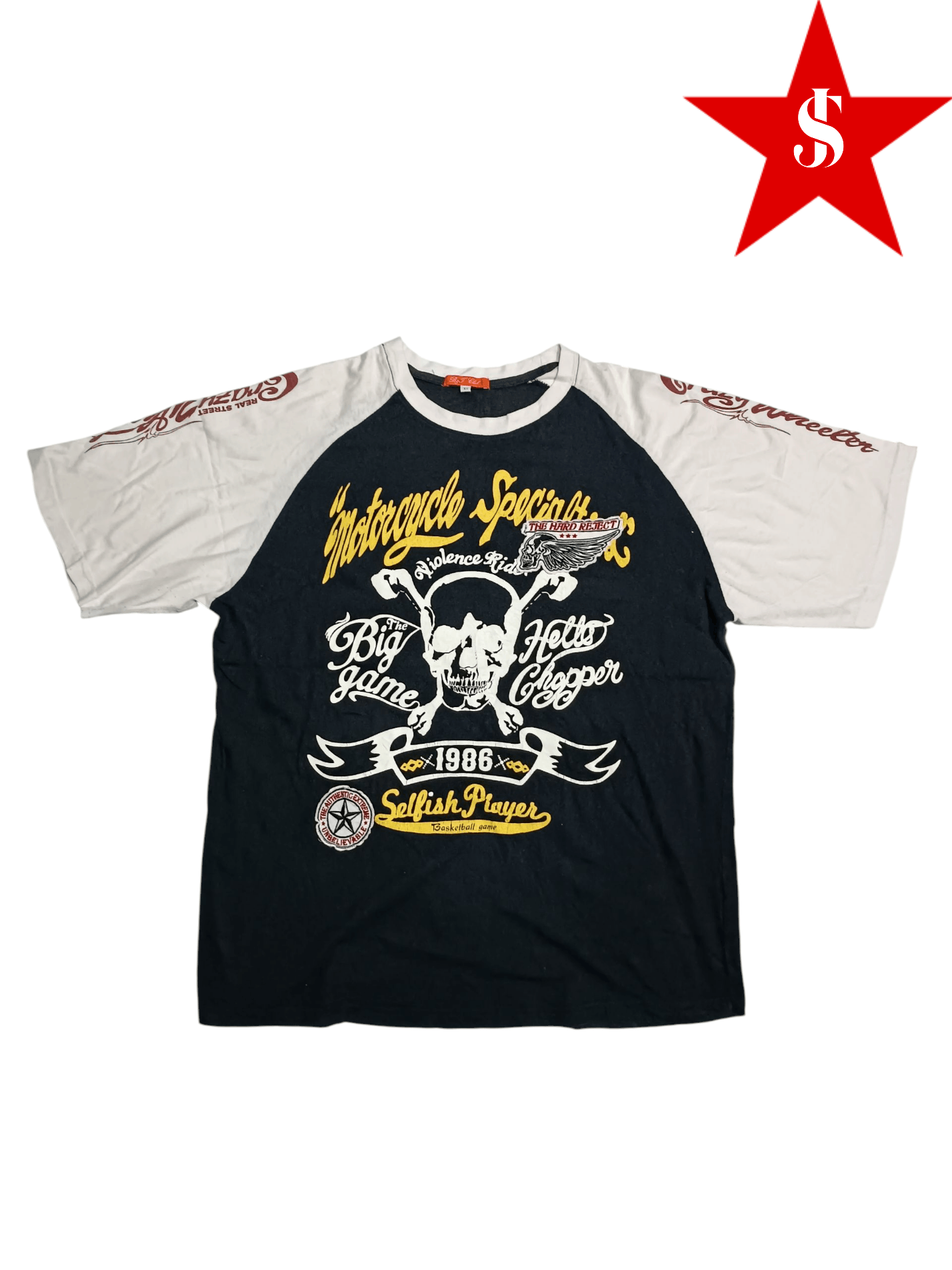 Japanese Brand × Vintage Japanese Brand Art Skull Short Sleeve T-shirt Size US L / EU 52-54 / 3 - 1 Thumbnail