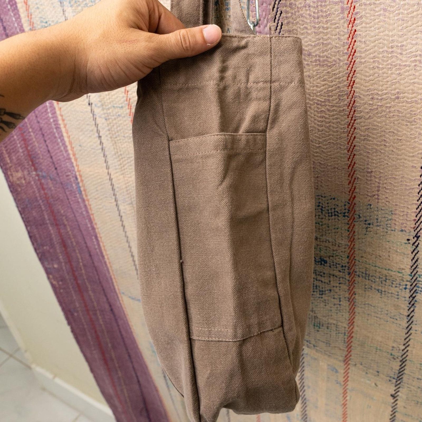 Carhartt Brown upcycled carhartt tote bag Size ONE SIZE - 7 Thumbnail