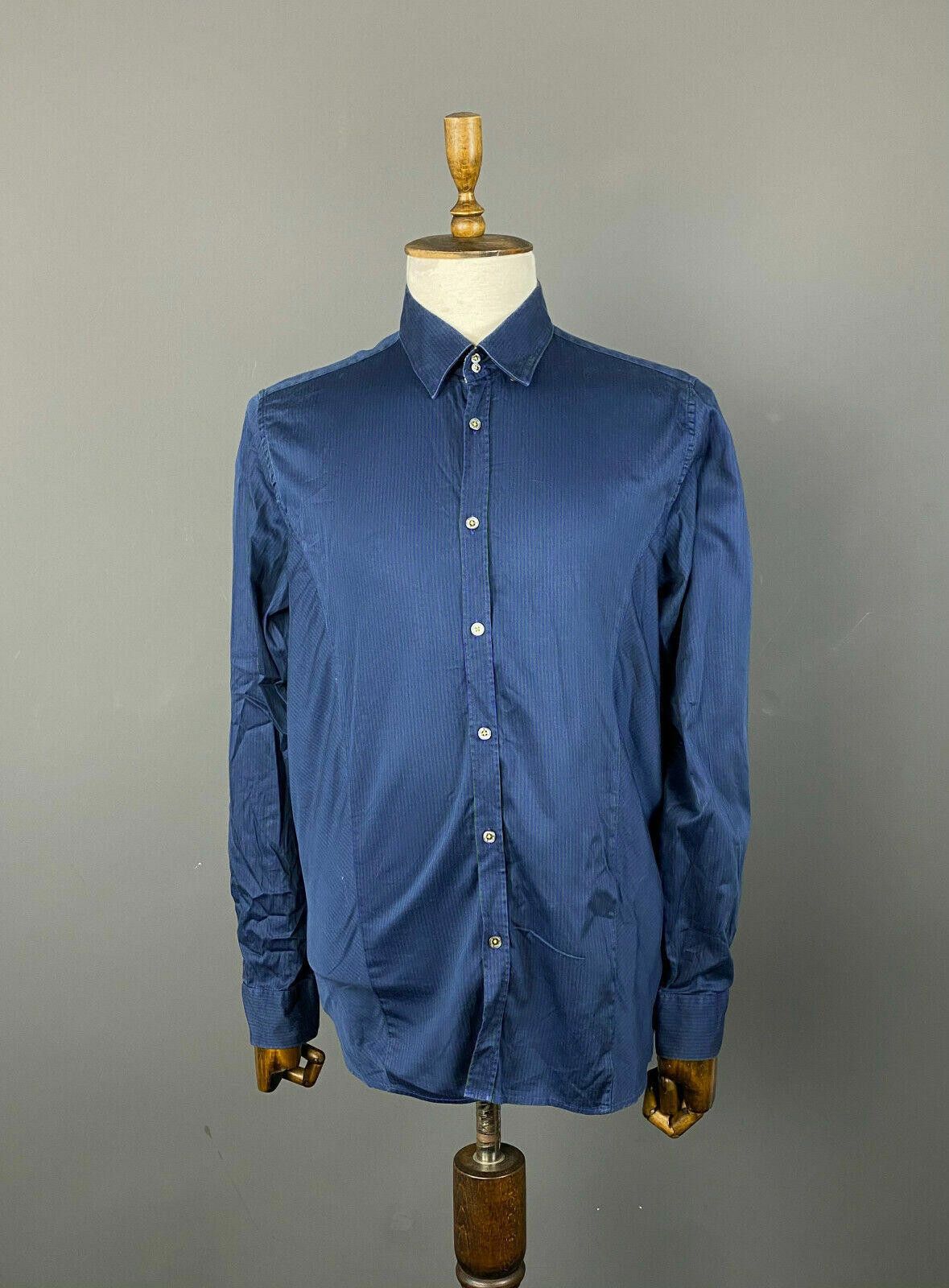 Ted Baker Men Ted Baker London Blue Stripe Button Up Shirt Size 6 Size US M / EU 48-50 / 2 - 1 Thumbnail