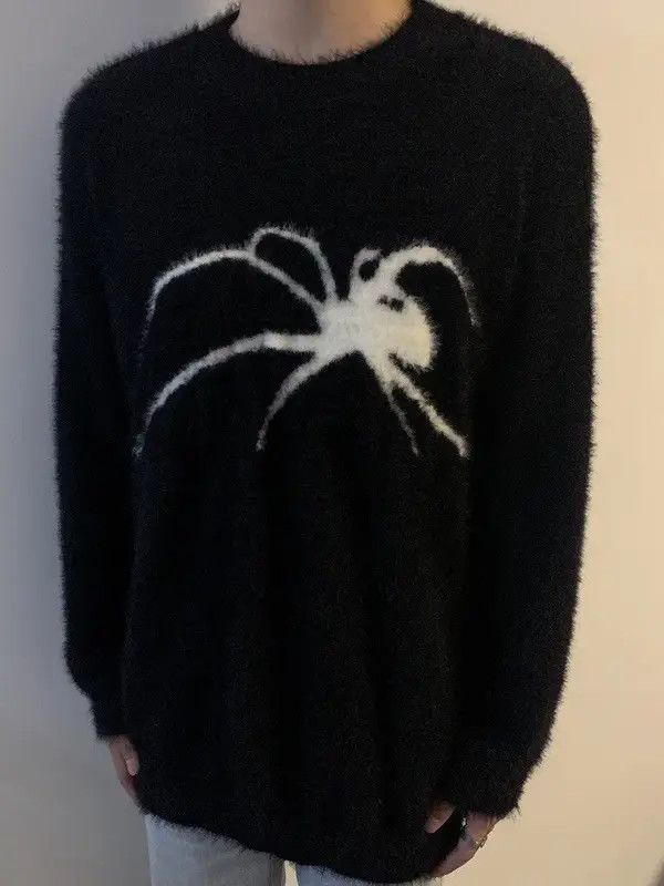 Japanese Brand Retro punk super soft spider premium mohair sweater jumper Size US L / EU 52-54 / 3 - 8 Thumbnail