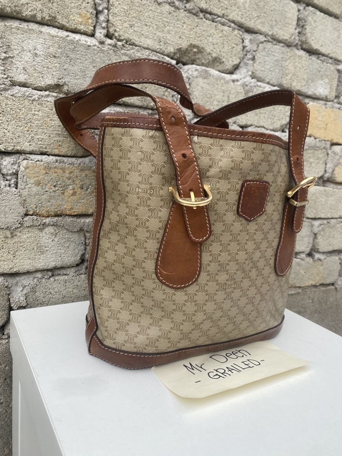 Celine Rare CELINE Monogram Handle Bag Size ONE SIZE - 4 Thumbnail