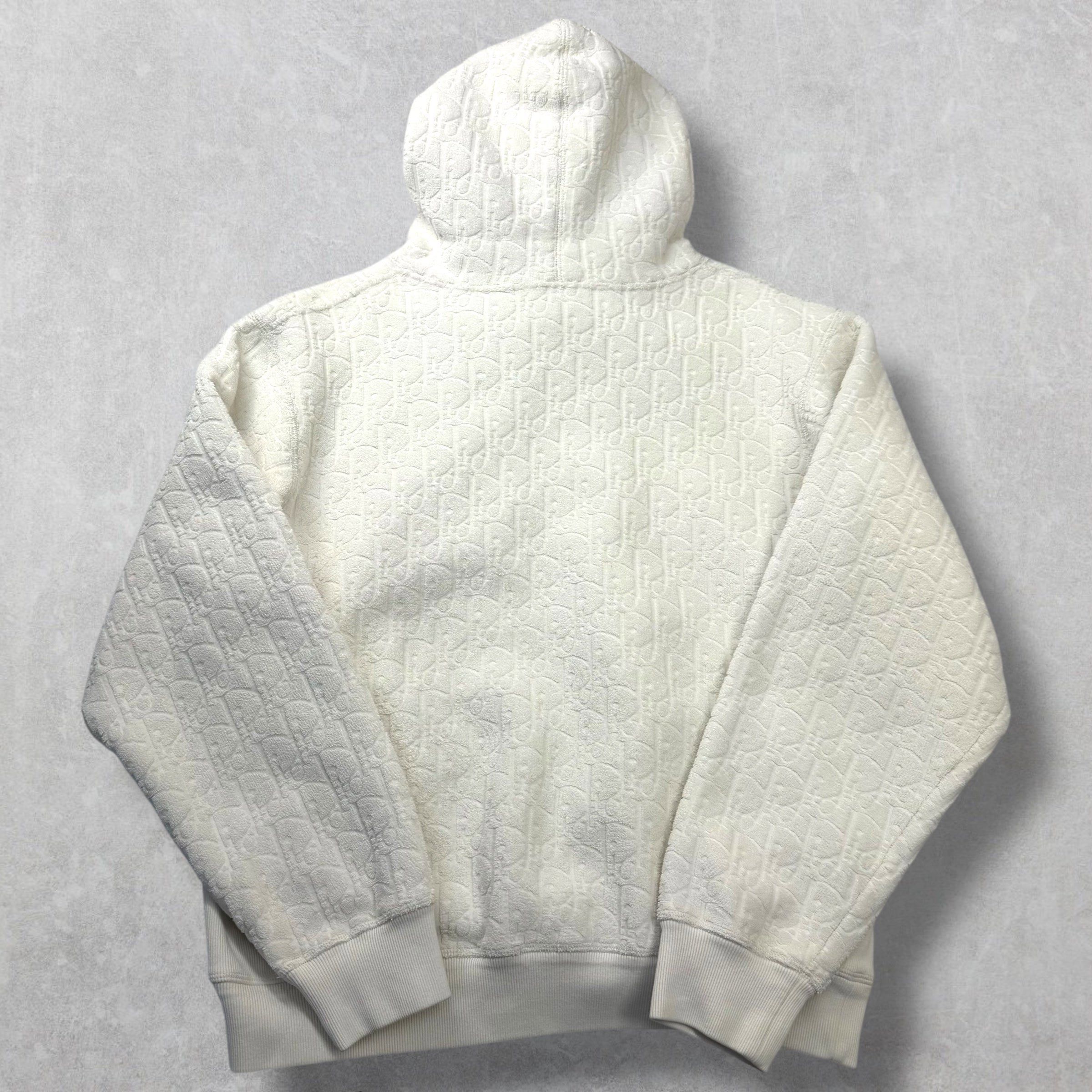 Dior Dior Oblique Relaxed-Fit Hooded Sweatshirt White XL Size US XL / EU 56 / 4 - 3 Thumbnail