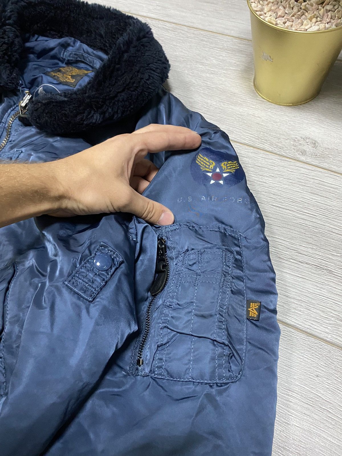 Alpha Industries Alpha Industries vintage flyers man bomber MA-1 zip Size US XL / EU 56 / 4 - 3 Thumbnail