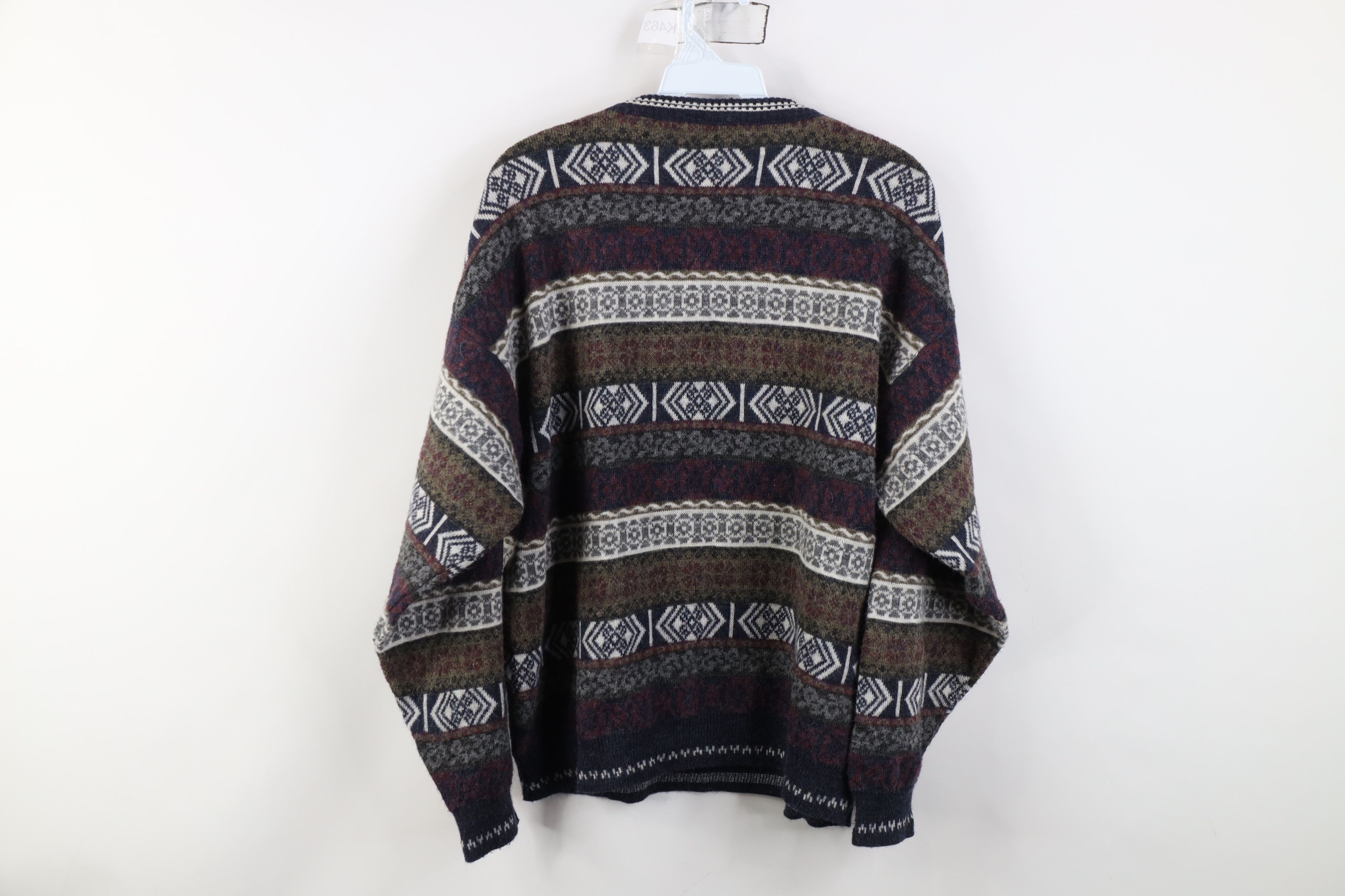 Vintage Vintage 90s Streetwear Fair Isle Wool Blend Knit Sweater Size US M / EU 48-50 / 2 - 8 Thumbnail
