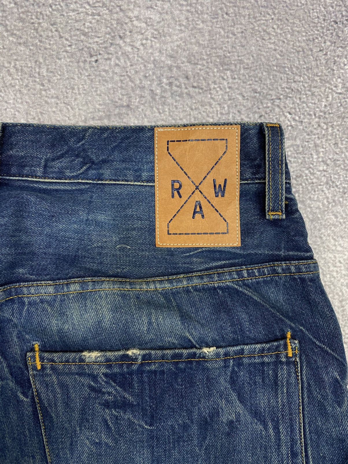 G-Star G-Star Raw Selvedge New Radar RE TP Tapered Fit Denim Jeans Size US 32 / EU 48 - 10 Thumbnail