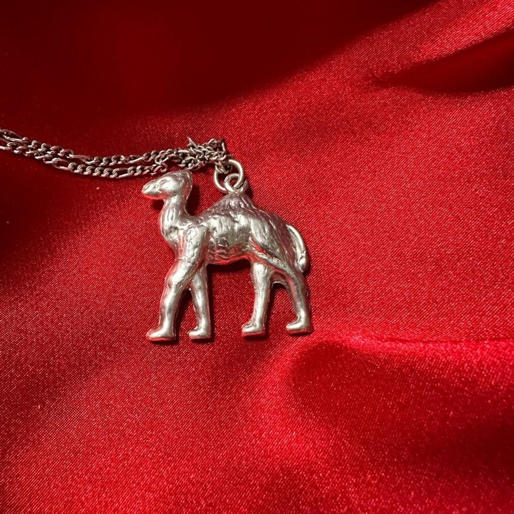 Vintage Egyptian Sterling Silver Camel Pendant