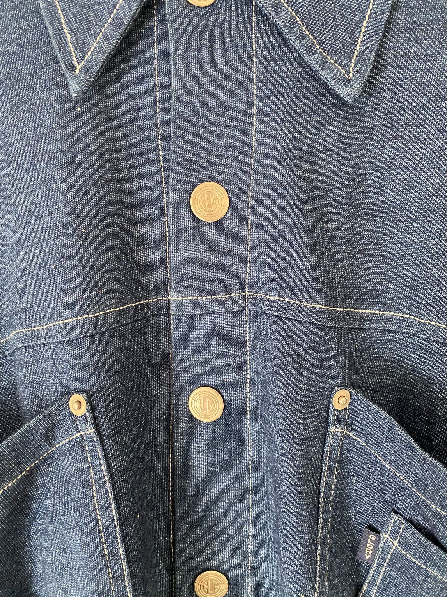 Vintage 2/M - Indigo Knit Shirt - Made in England Size US M / EU 48-50 / 2 - 7 Thumbnail