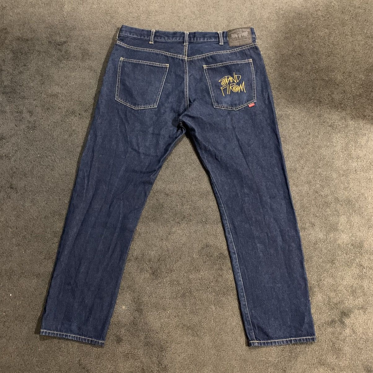 Stussy Vintage 2001 Old Stussy "Stand Firm" Rough & Rugged Jeans Size US 38 / EU 54 - 2 Thumbnail