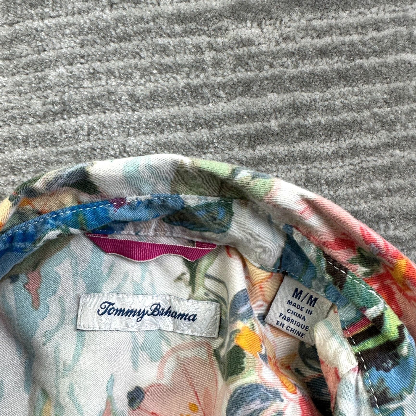 Tommy Bahama Tommy Bahama Shirt Mens Medium Hibiscus Floral All Over Print Tencel Size US M / EU 48-50 / 2 - 6 Thumbnail