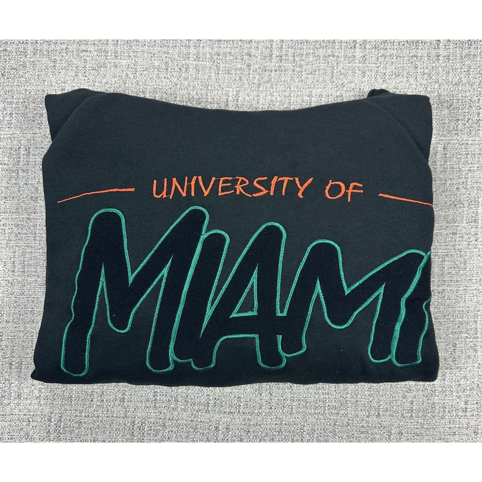 Starter Miami Hurricanes Hoodie Sweatshirt Sz L Football Starter 90s Size US L / EU 52-54 / 3 - 12 Thumbnail