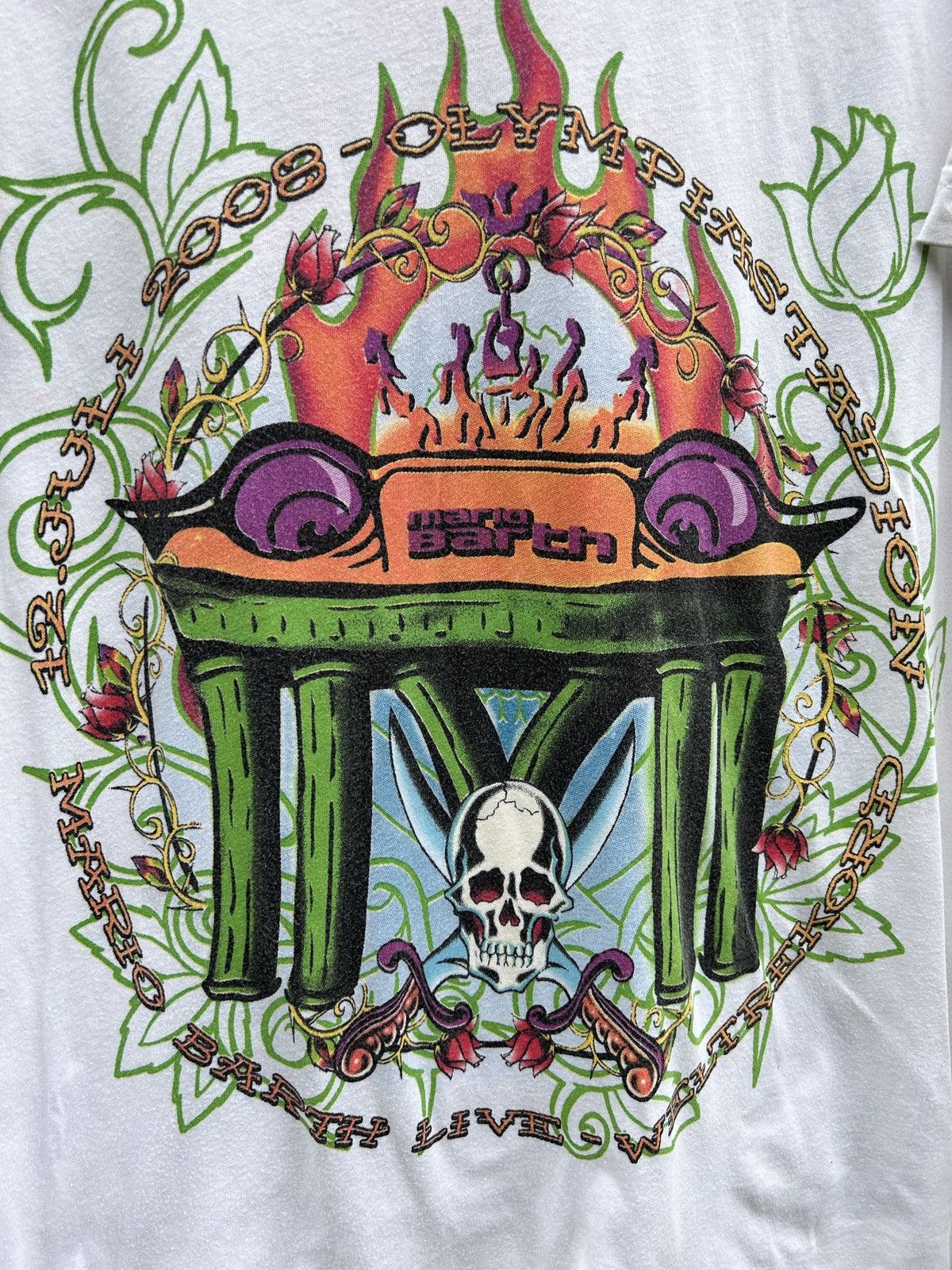 Christian Audigier Vintage Ed Hardy x Mario Barth 2008 Olympiastadion T-Shirt Size US L / EU 52-54 / 3 - 2 Thumbnail