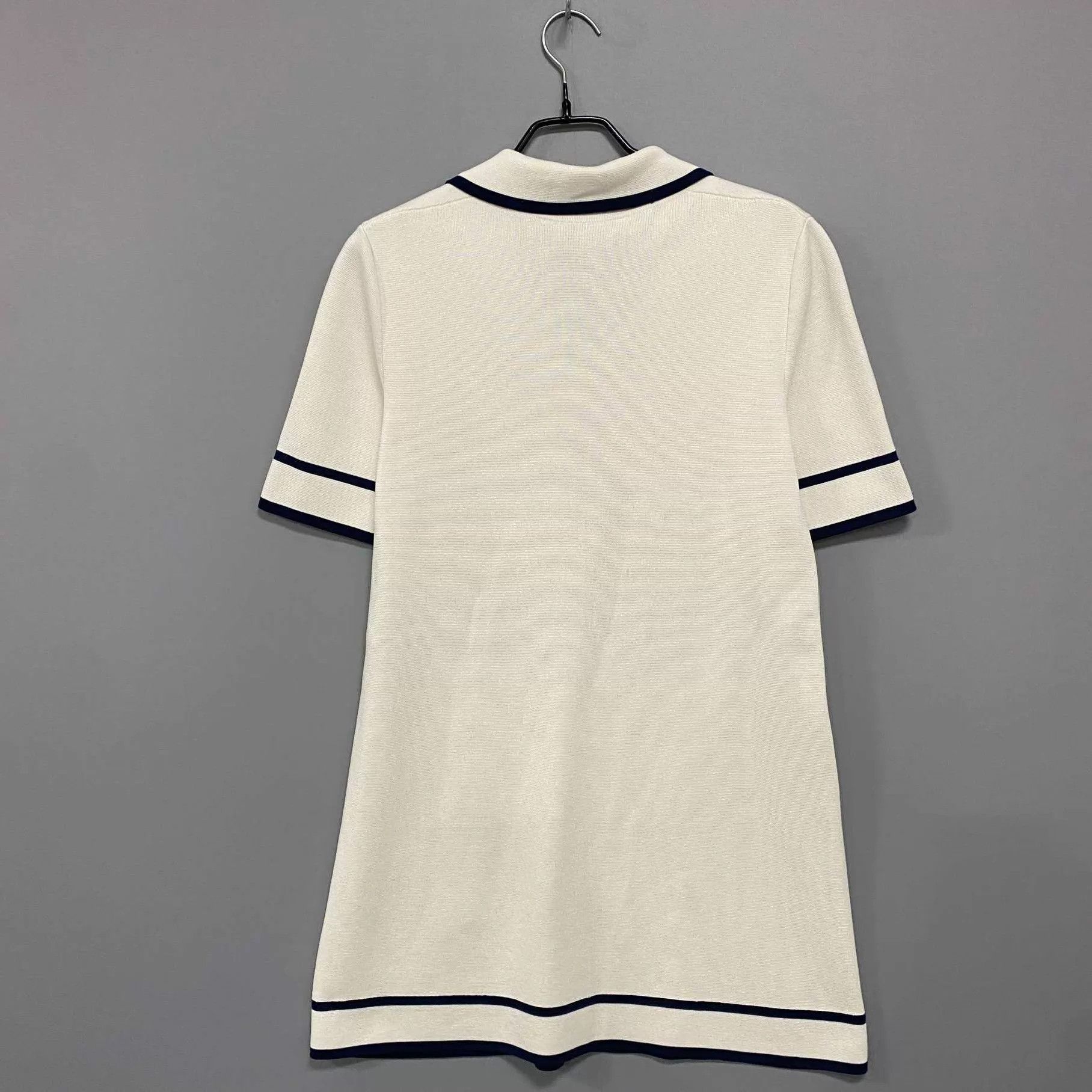 Gucci GUCCI Beige Embroidered Logo Knit Dress S Stain Size S / US 4 / IT 40 - 3 Thumbnail