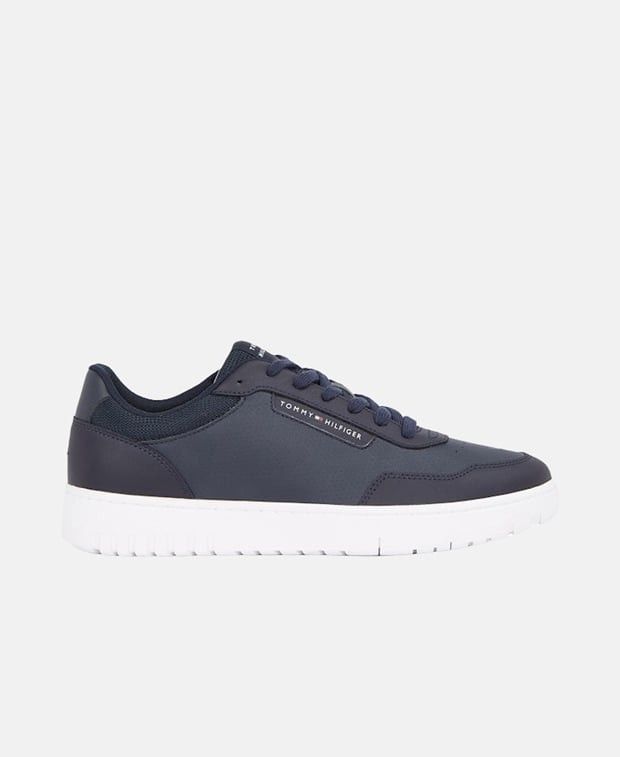 Tommy Hilfiger Th Basket Core LthPinperf Sneakers Size US 9 / EU 42 - 1 Thumbnail