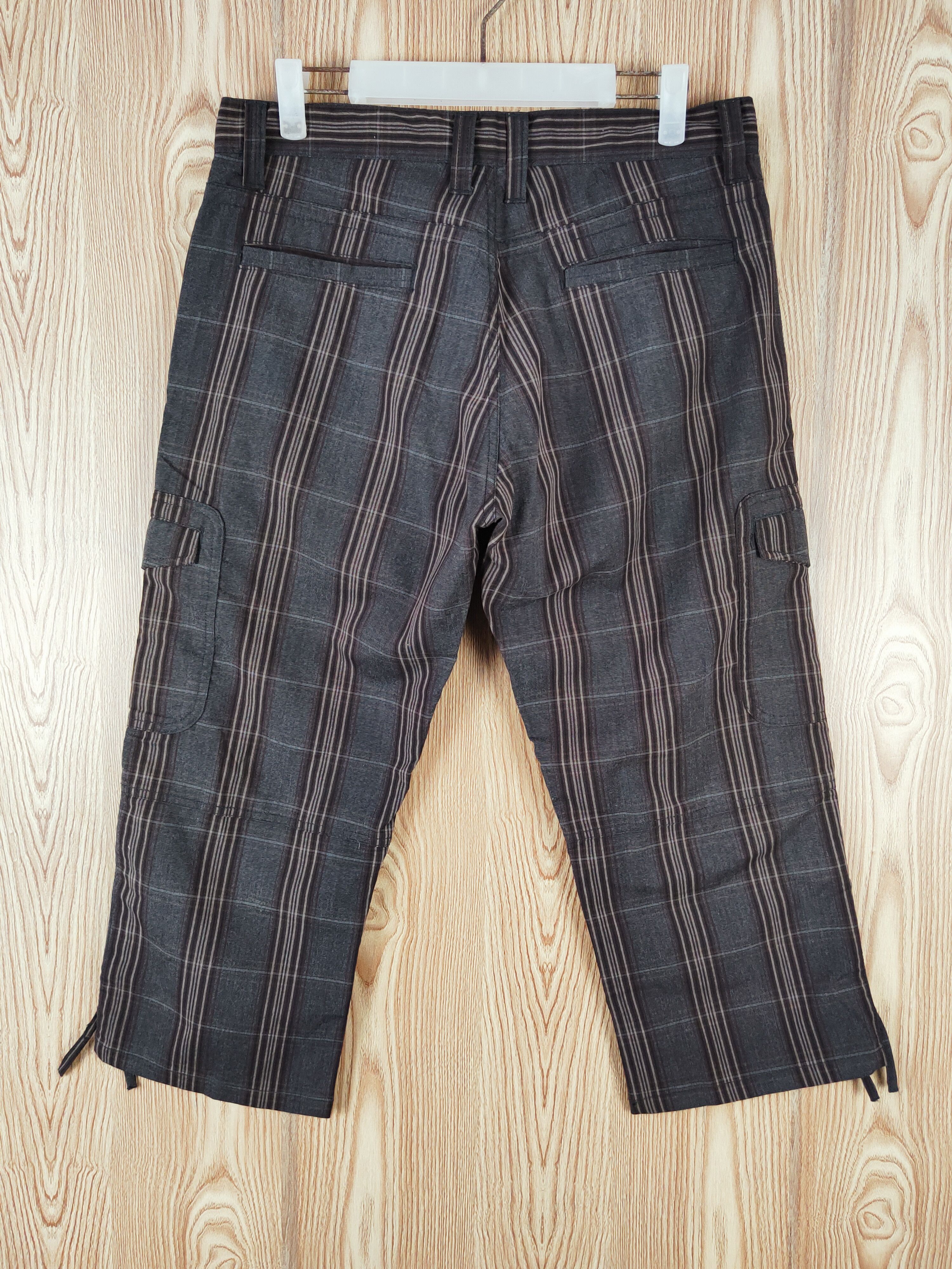 Japanese Brand Mossimo Black Brown Multipocket Short Pants #W333 Size 32" / US 10 / IT 46 - 7 Thumbnail