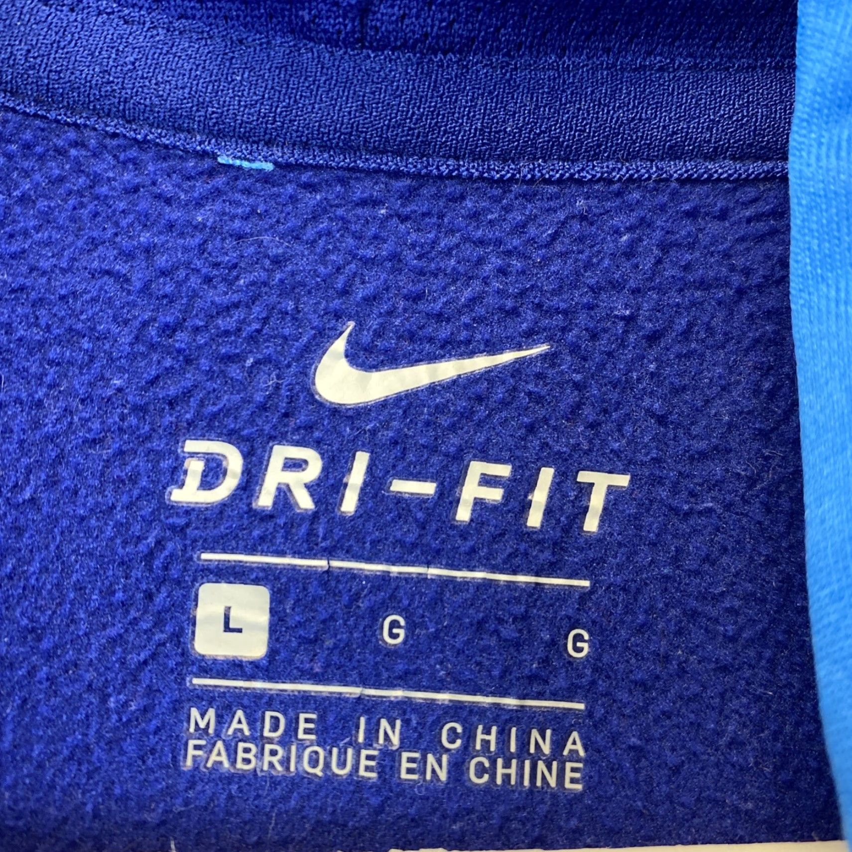 Nike Nike Hoodie Blue Logo Dri-Fit Pullover Long Sleeve Women L 46-34 Size L / US 10 / IT 46 - 5 Thumbnail