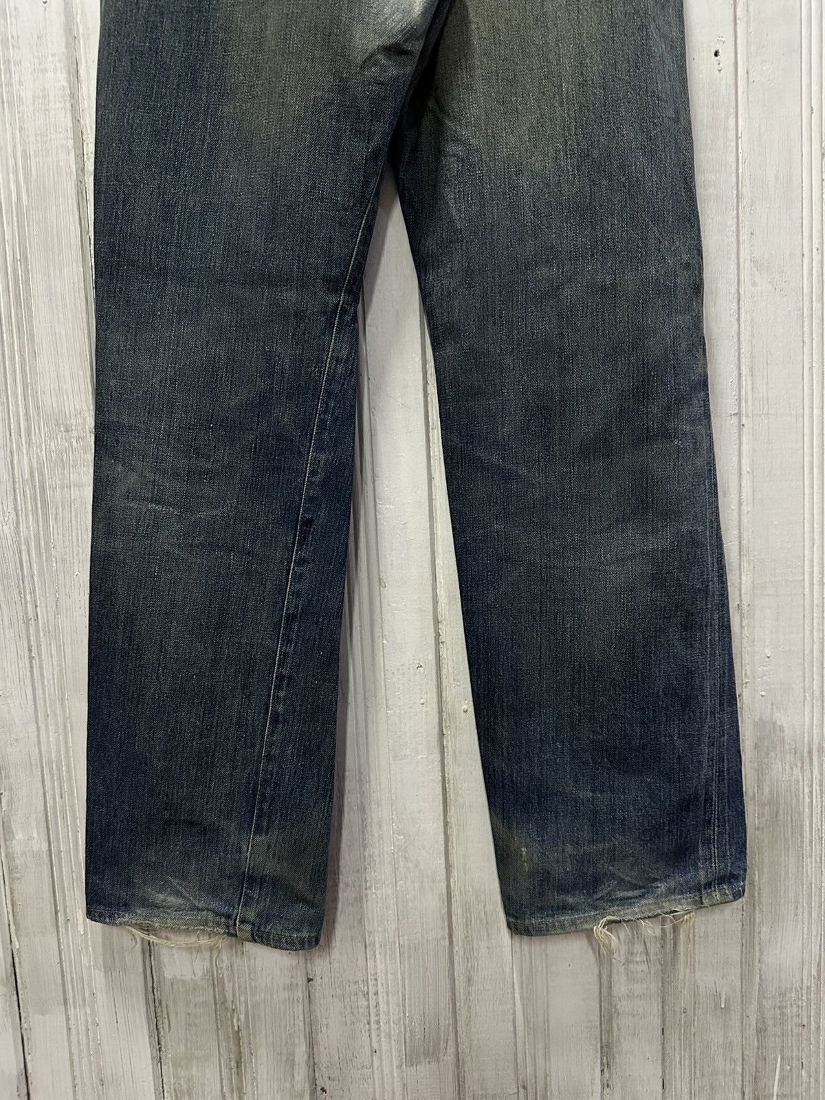 Vintage Vintage BOBSON Jeans Selvedge Mudwash Distressed Denim Pants Size US 30 / EU 46 - 15 Thumbnail