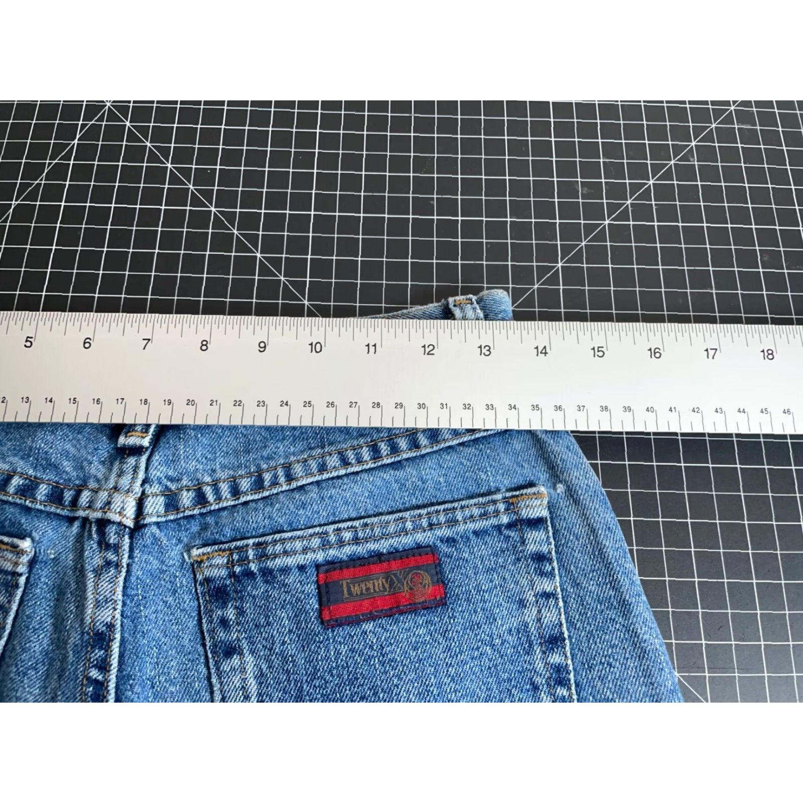 Wrangler VINTAGE Wrangler 20X Slim Fit Jeans Men's 27x34 Blue Denim 90s Cowboy Size US 27 - 5 Thumbnail