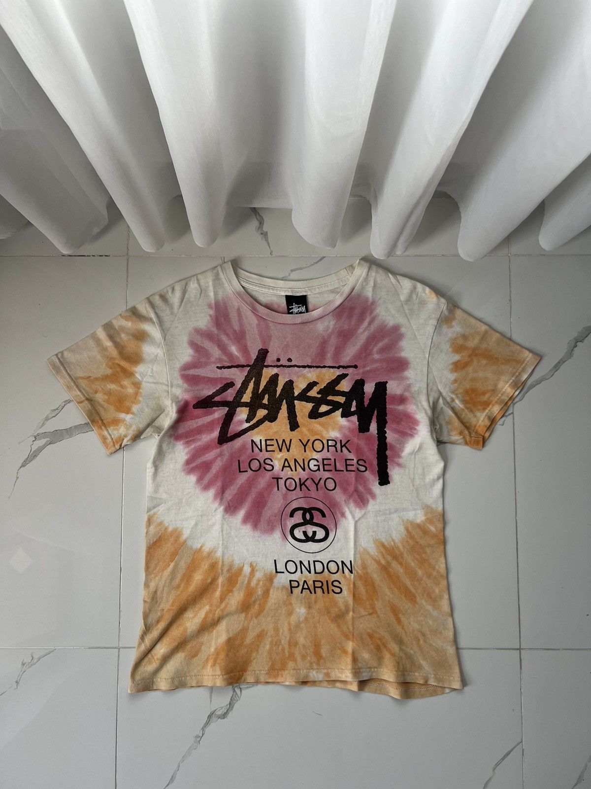 Stussy Flower T Shirt White | Grailed
