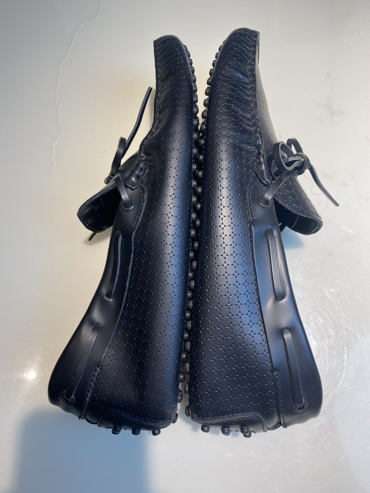 Tod's TODS TEXTURED LEATHER BOW LOAFERS Size US 11 / EU 44 - 10 Thumbnail