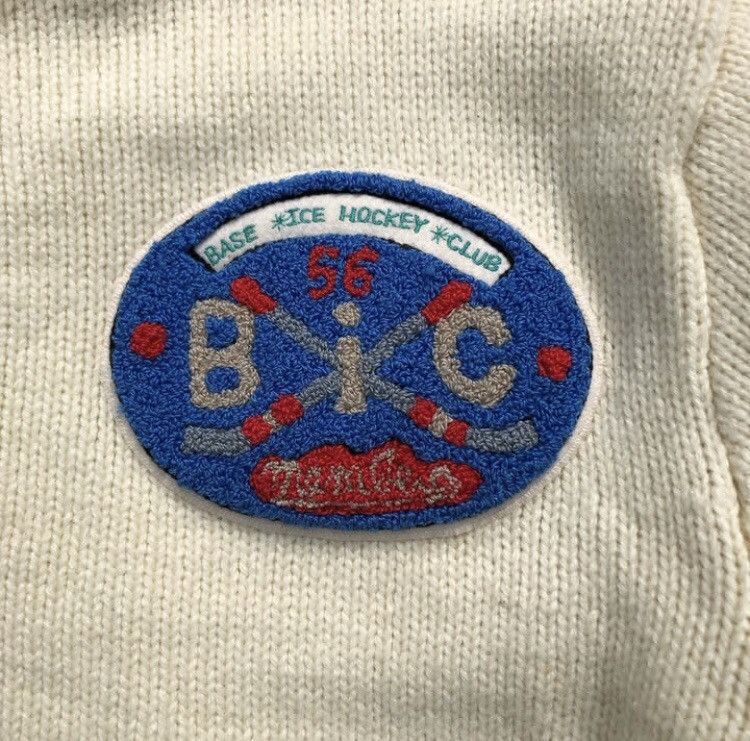 Japanese Brand × Vintage Vintage 60s Hockey Big Patch Wool Cotton Bomber Jacket Size US M / EU 48-50 / 2 - 5 Thumbnail