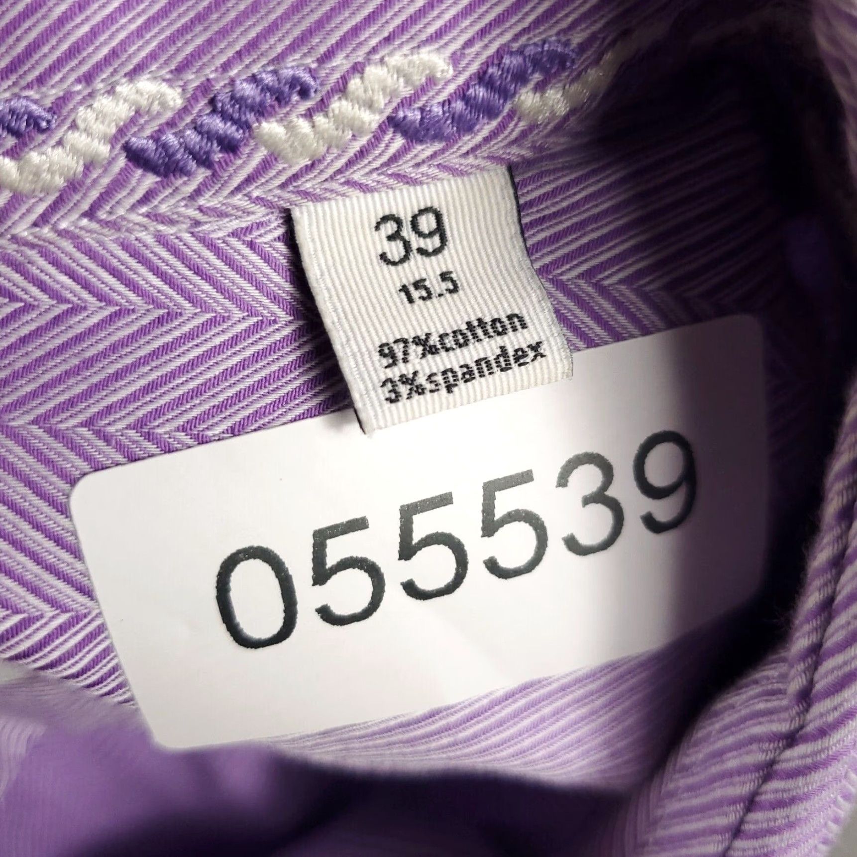 Robert Graham Robert Graham Dress Shirt Mens Size 15.5 Purple Check Long Sleeve Button Up Size 40R - 8 Thumbnail