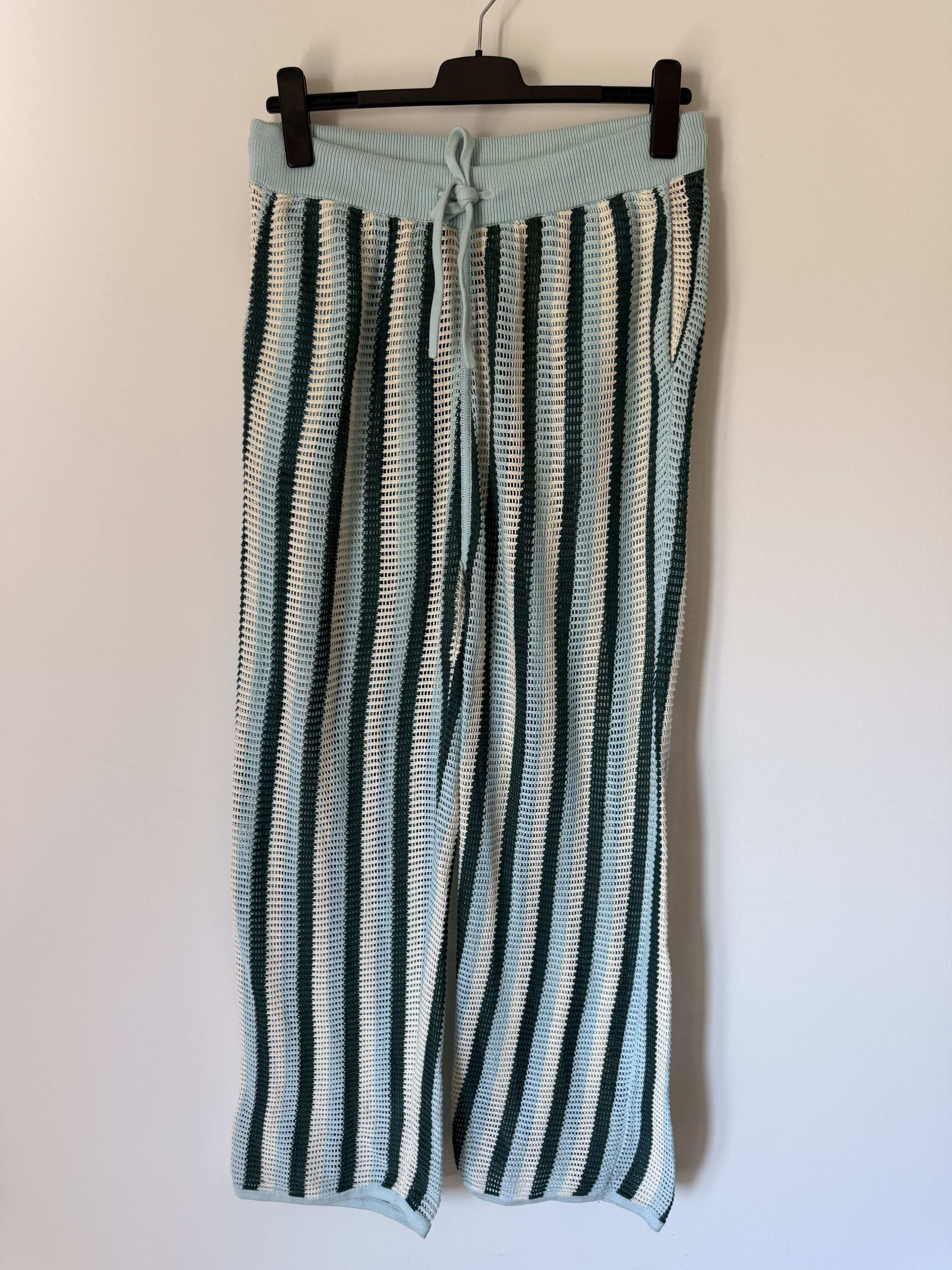 Aime Leon Dore Aime Leon Dore Mesh Knit Pants in Blue Multicolor Size US 34 / EU 50 - 1 Thumbnail