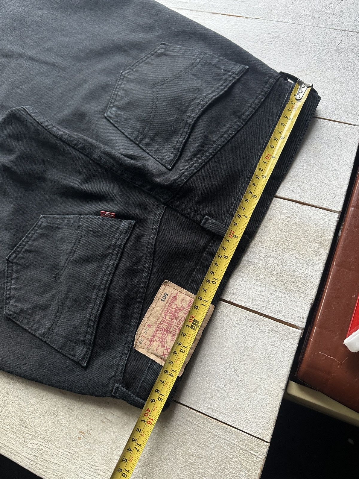Levi's 1997 🚨VNTG Levis Jeans 501 LEGEND y2k BLACK DENIM Size US 34 / EU 50 - 11 Thumbnail