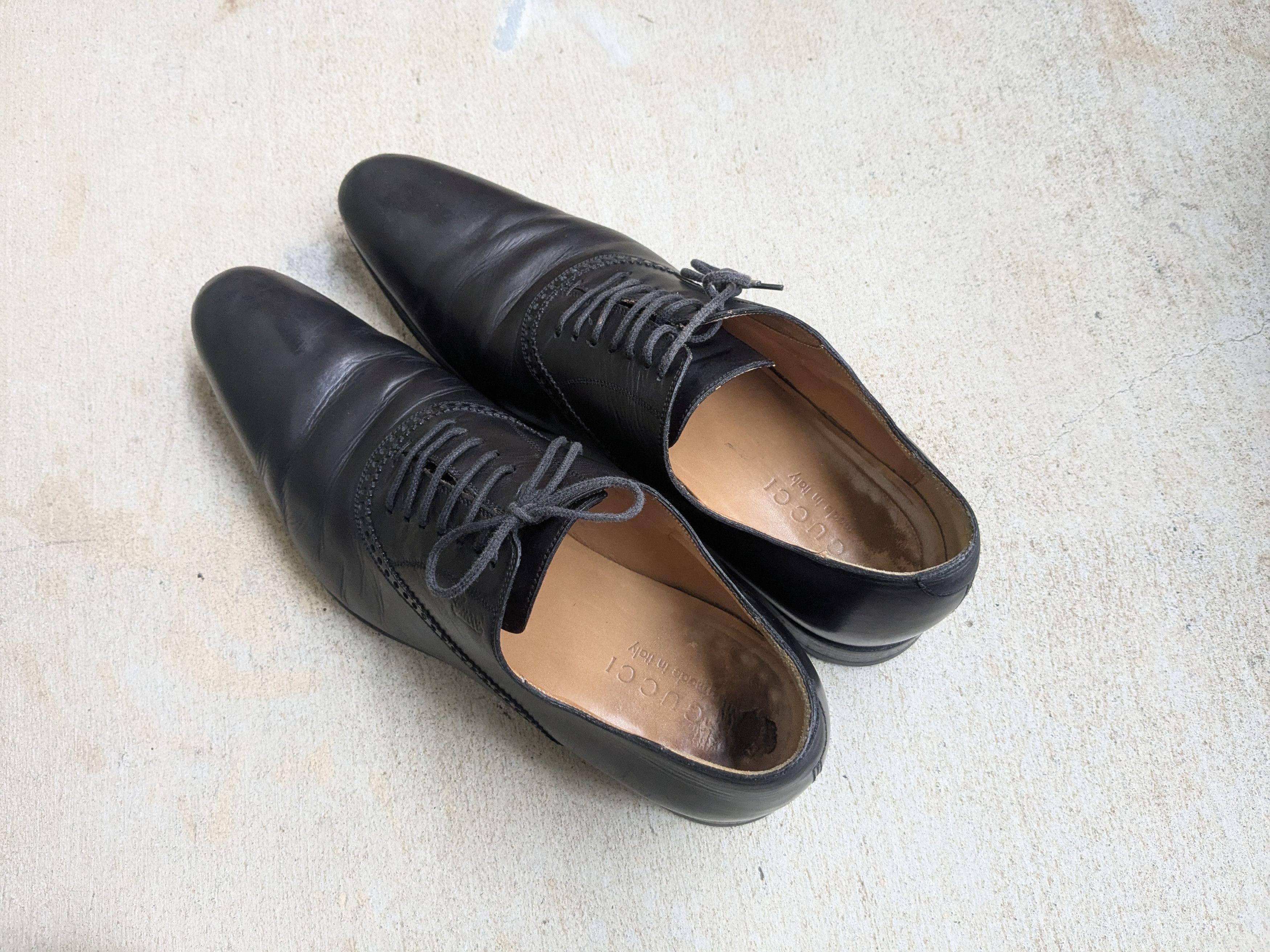 Gucci Gucci Oxfords Brogues Black 10 Lace Up Italy Size US 10 / EU 43 - 11 Thumbnail